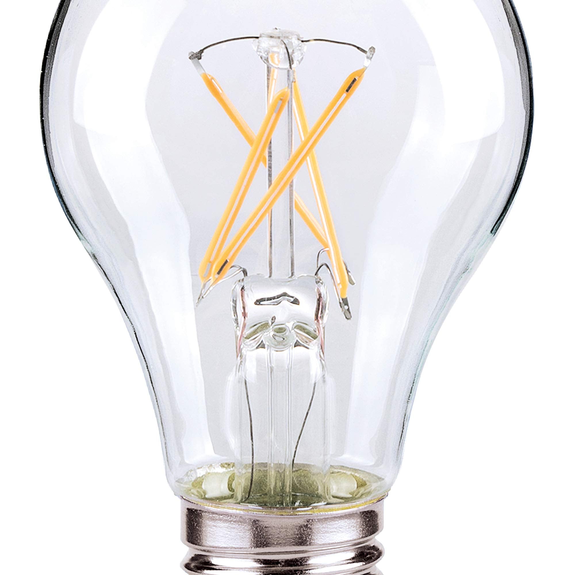 Satco S9875 Medium Bulb In Light Finish, 4.13 Inches, Unknown, Clear