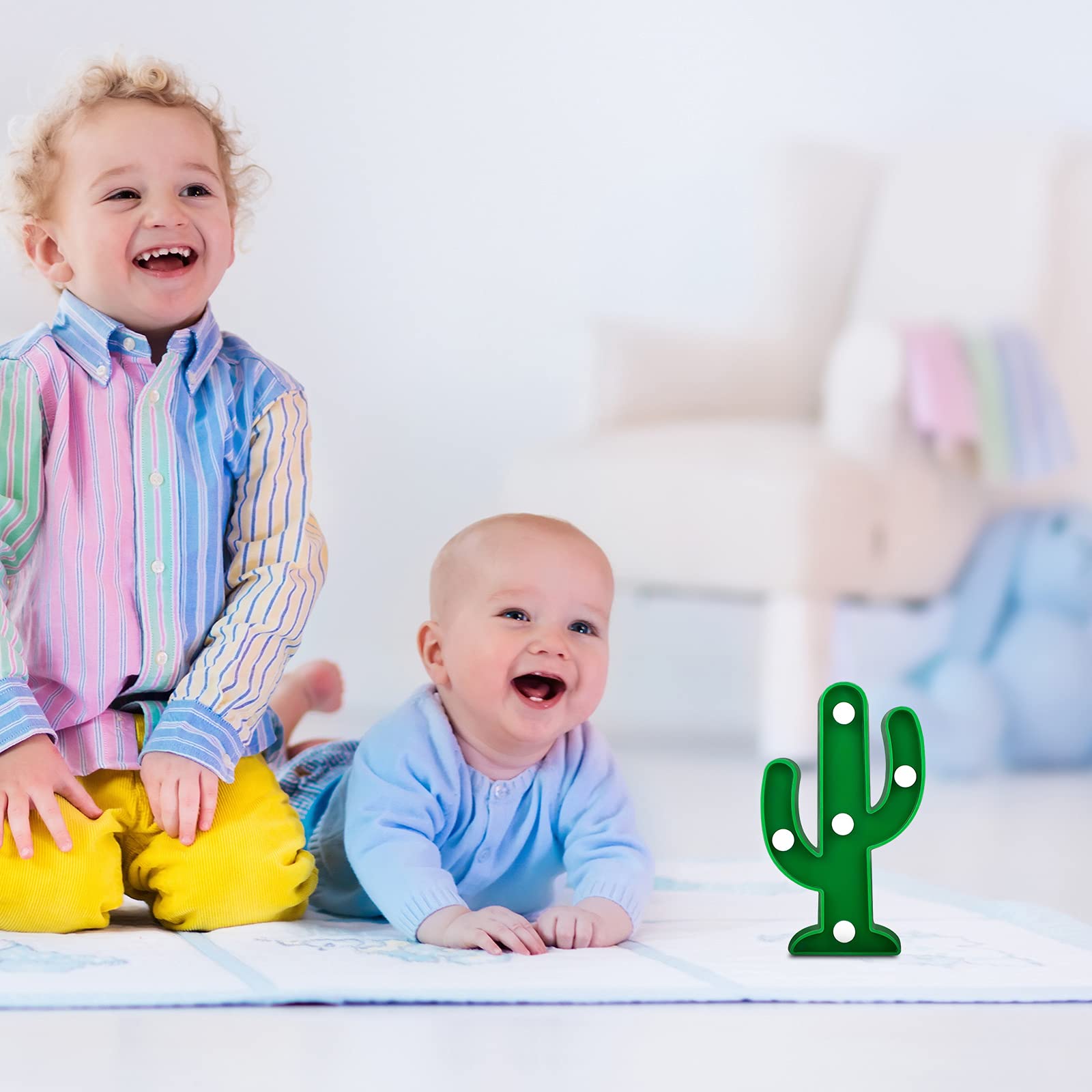 Riakrum 2 Pcs Led Night Light Led Cactus Light Mexican Party Decorations Cinco De Mayo Decorations Cute Lamp For Table Room Bedr