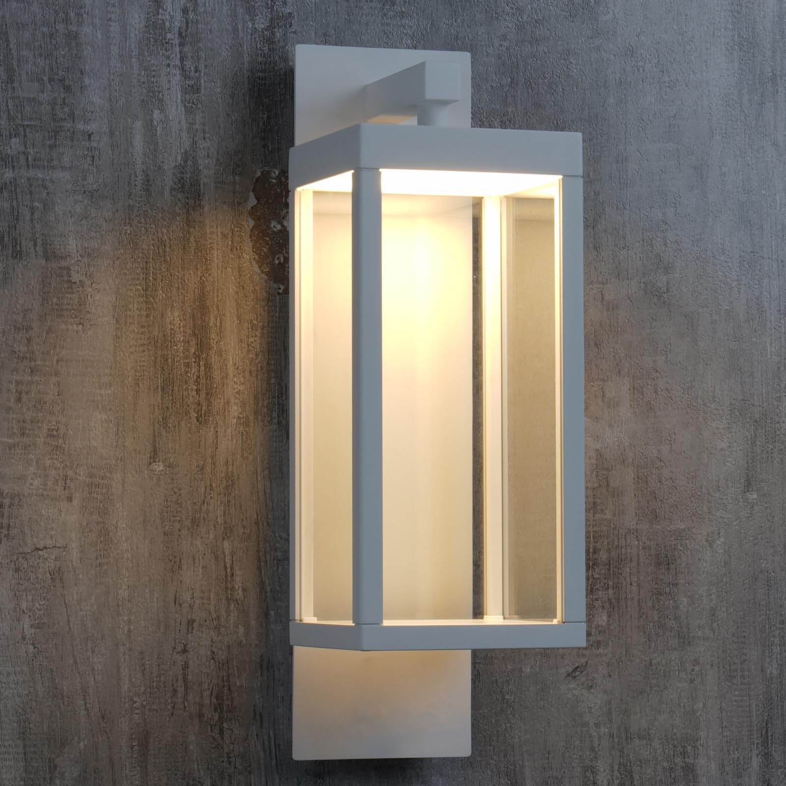Inowel Outdoor Wall Sconce Light Exterior IP54 Waterproof LED Wall Light Fixture White Porch Light Outdoor Wall Mount Lamp Lante