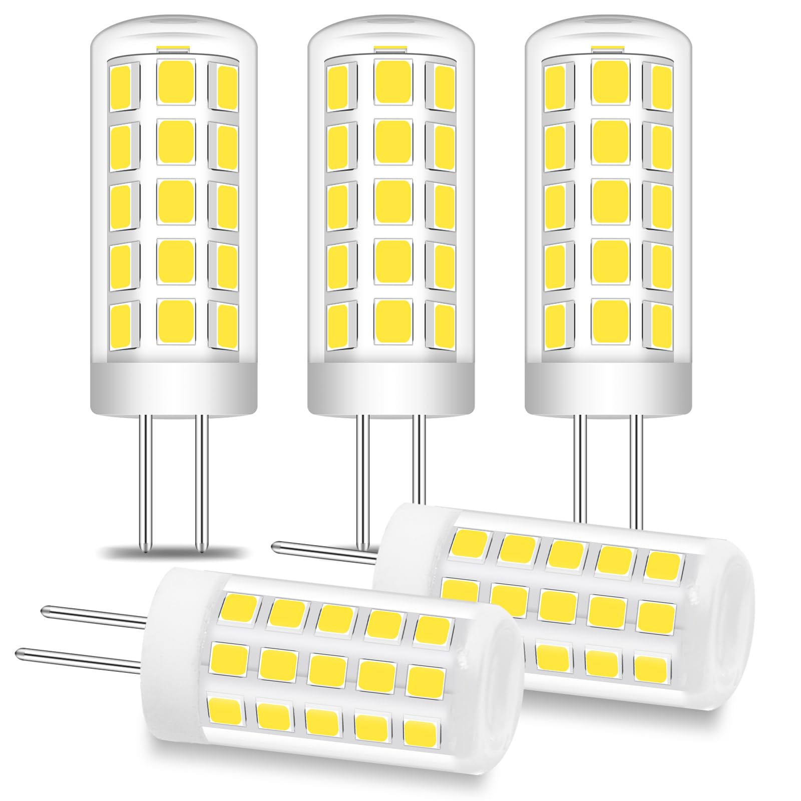TRIJZHOU G4 LED Bulb 3W, Equivalent 20W-30W Halogen, T3 JC Type Bi-Pin G4 Base AC/DC 12V Led Lights, 250 Lumens Non-Dimmable 600
