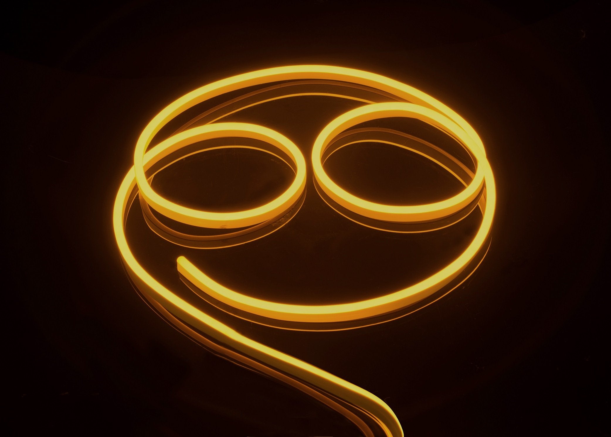 CBconcept LED Neon Flexible Lighting Strip, 20 ft, Yellow, Waterproof, ETL Listed, Indoor/Outdoor Use