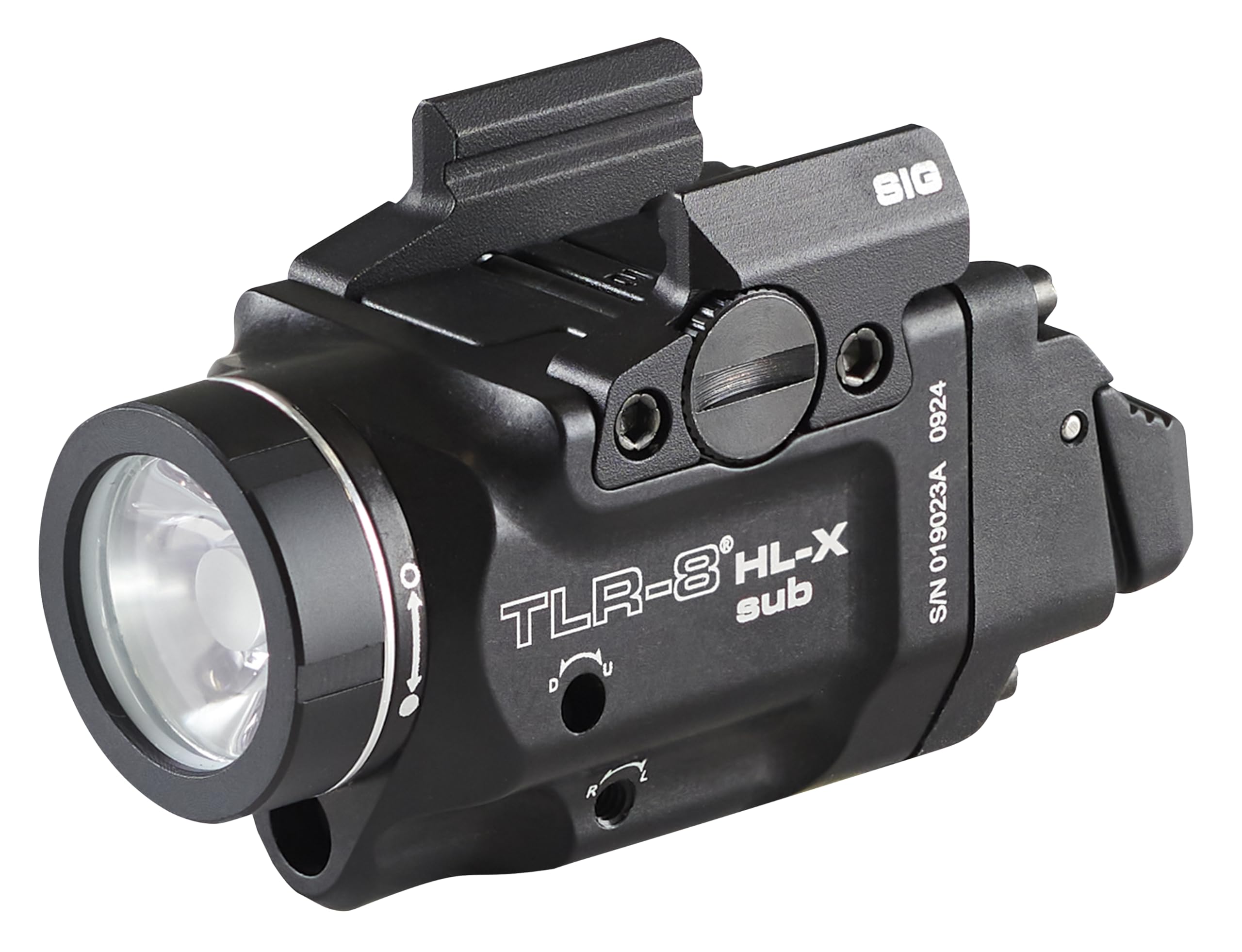 Streamlight 69467 TLR-8 HL-X sub USB 1000-Lumen Weapon Rail-Mounted Rechargeable Tactical Flashlight with Integrated Red Aiming 