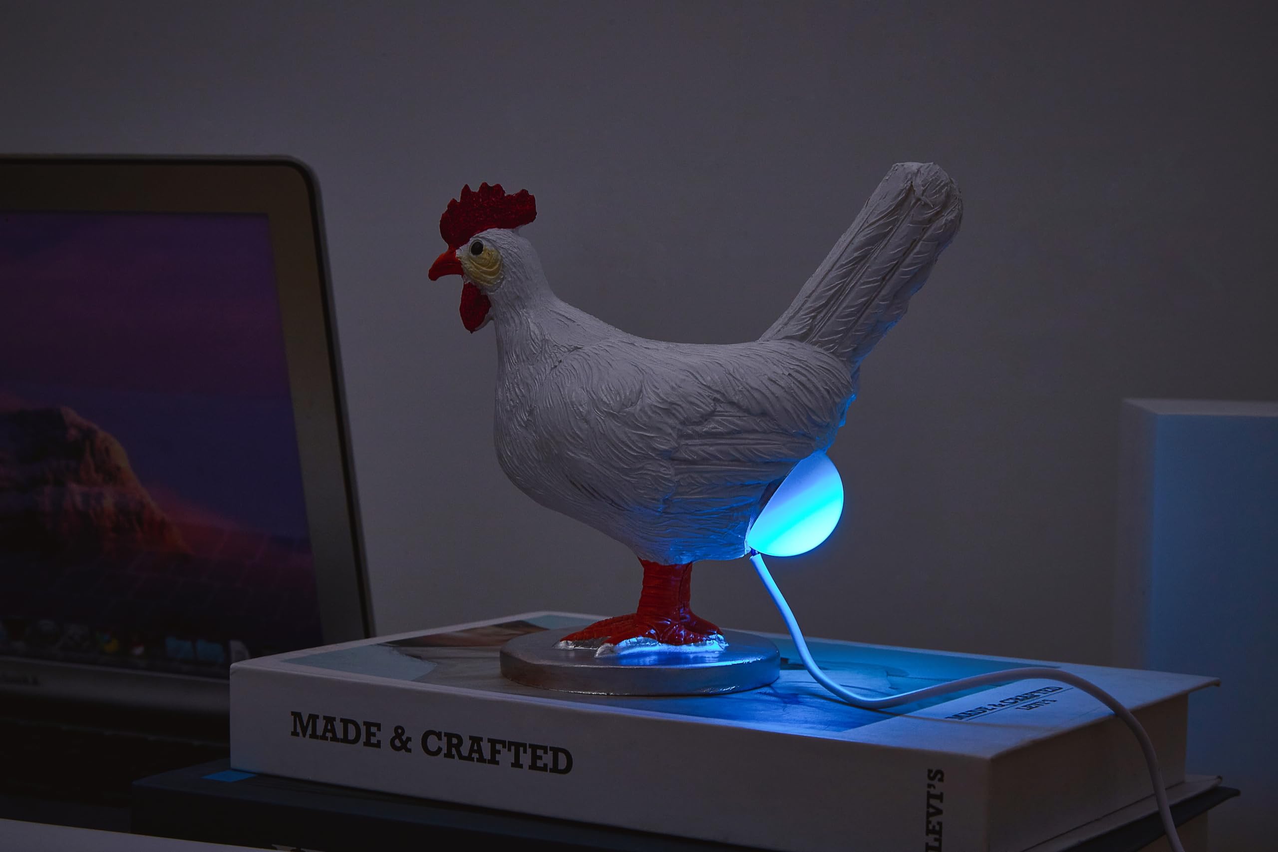 Upgraded Chicken Egg Lamp, 16 Colors Change With Remote Control, 3D Resin Night Light With USB, Color Gift Box, Easter Birthday