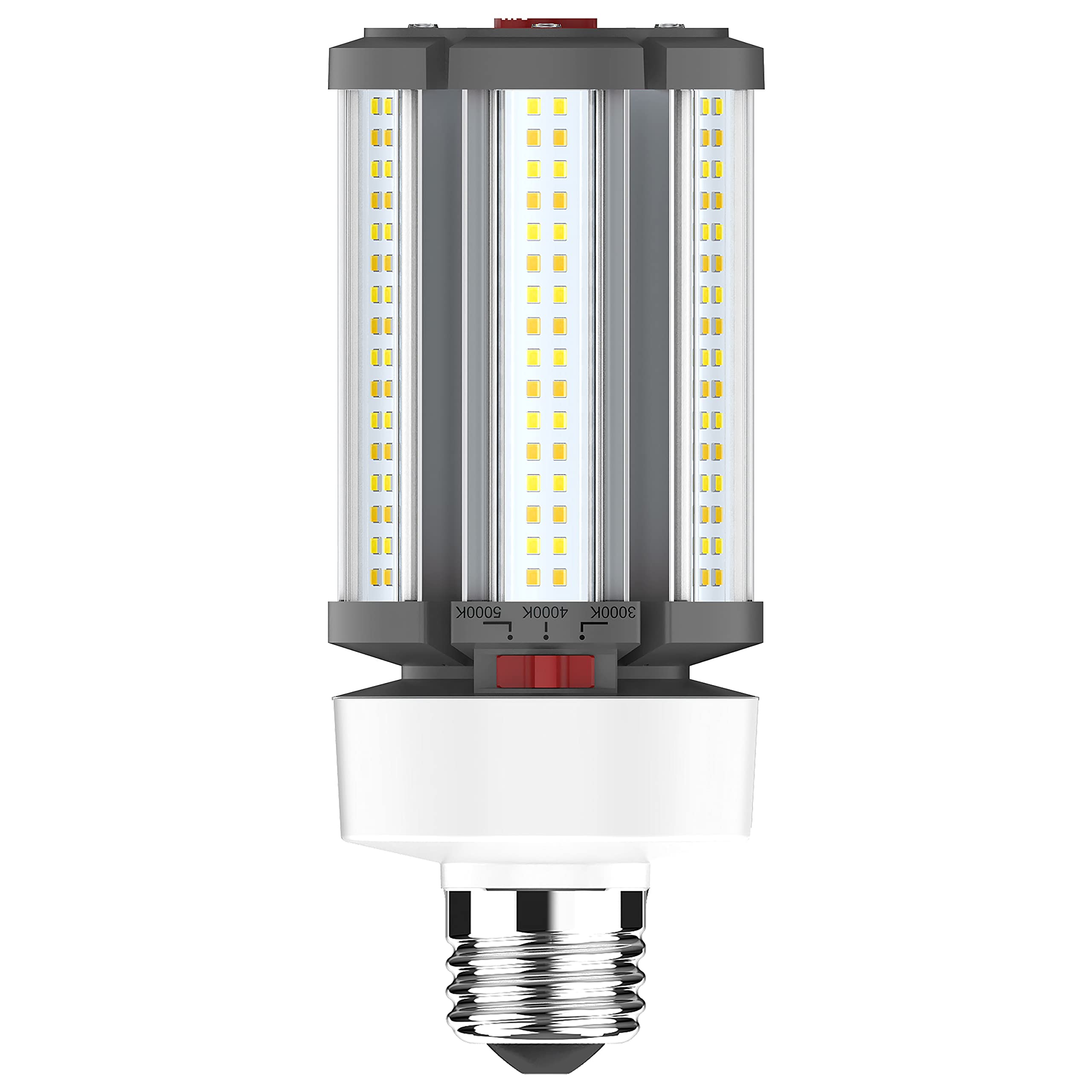 Satco S23140 Hi-Pro Wattage and Color Temperature Selectable LED Corncob Lamp, HID Replacement, 45W/36W/27W, 3000K/4000K/5000K
