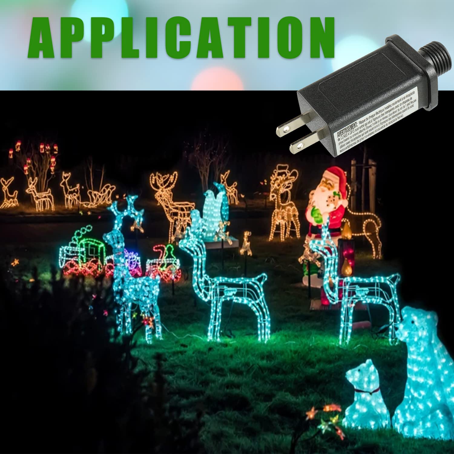 Sigandg 24V 6W Led Transformer Replacement Class 2 Power Supply For Christmas String Light Inflatable Decorations Led Controller