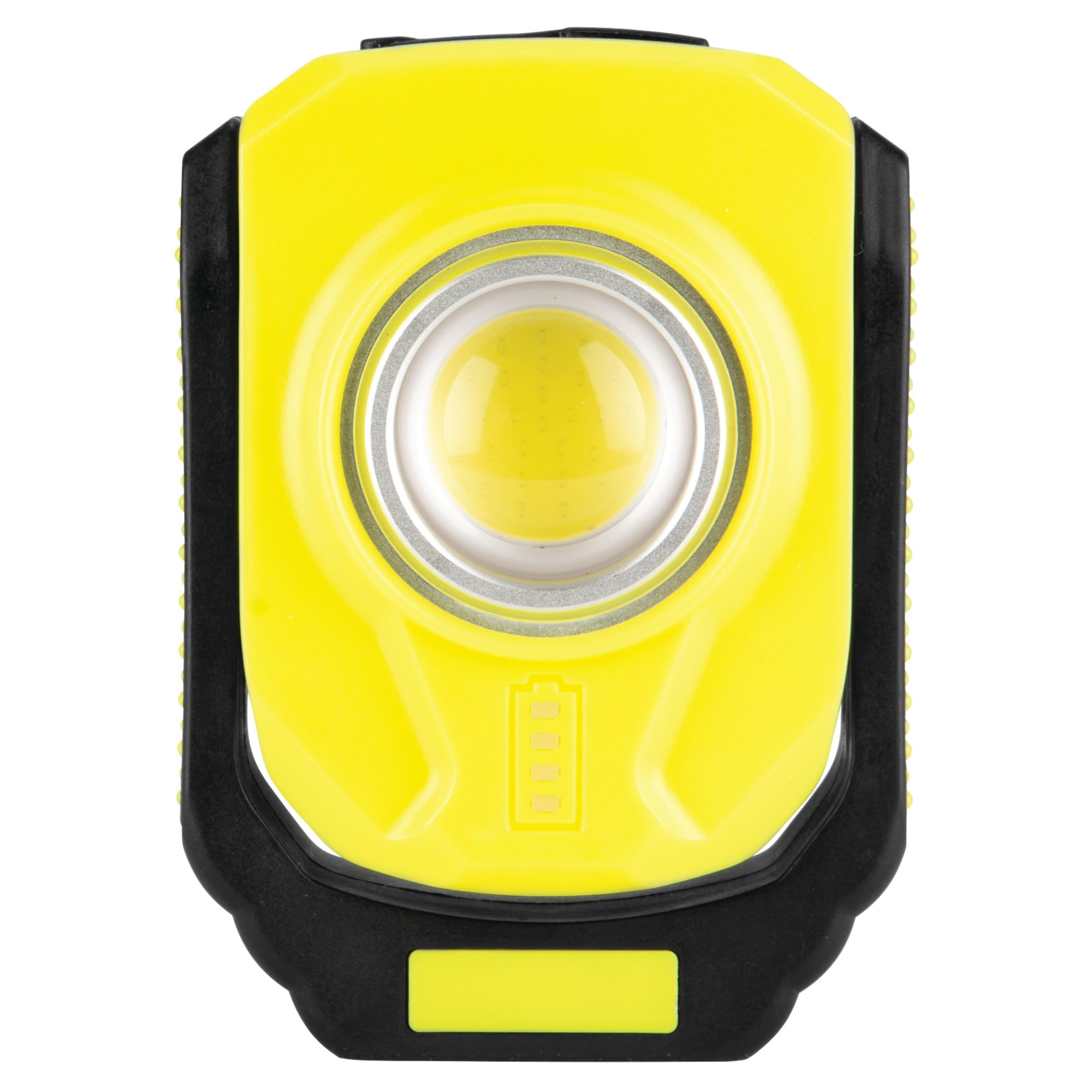 Performance Tool 431 Rechargeable Work Light, 1000 Lumen COB, Lime Yellow, Magnetic Flexible Hand and Hook