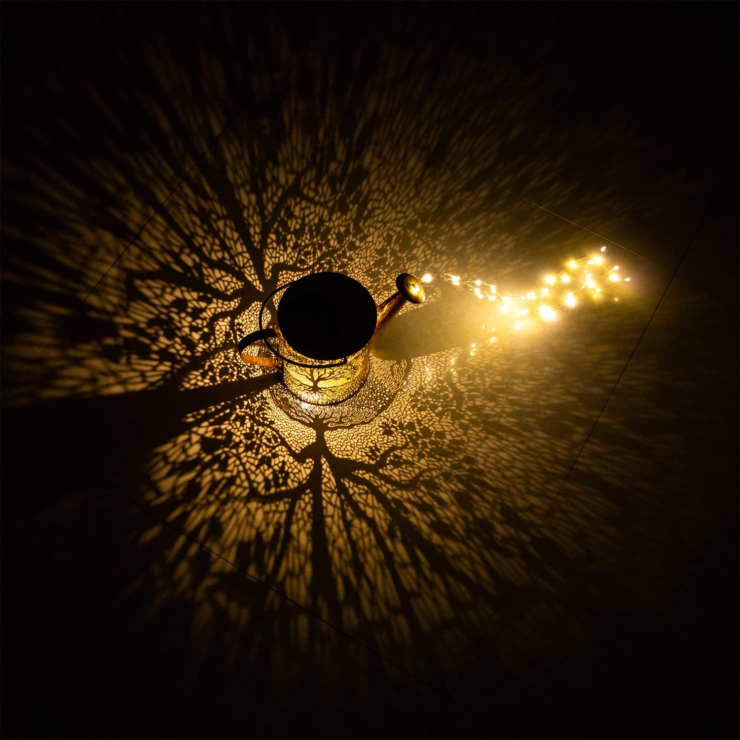 Solar Lights Outdoor Garden Decor, Large Waterproof Watering Can Landscape Lights Outside Decorations For Yard Front Porch Patio