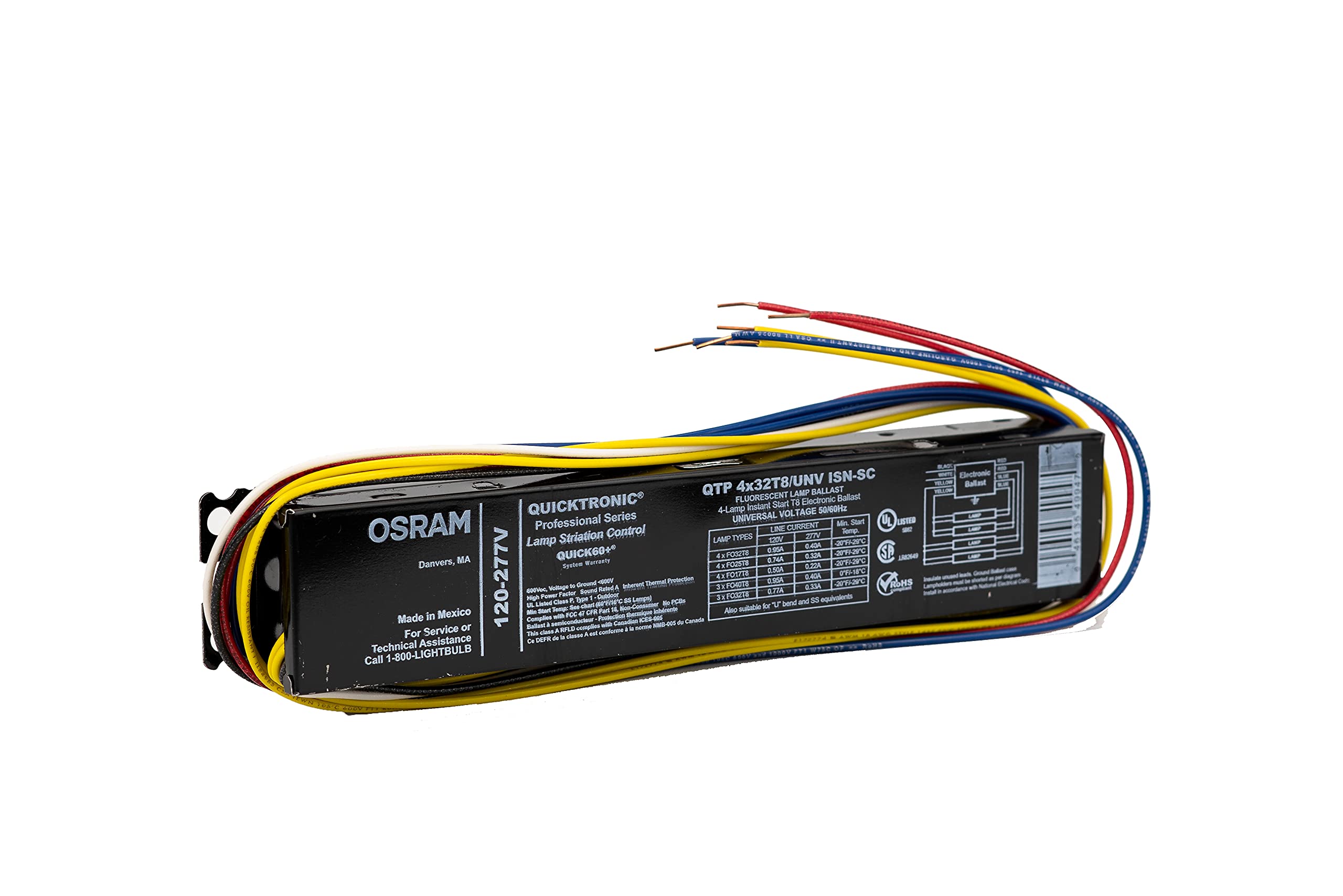Sylvania / Osram 49908 - Qtp4X32T8/Unv-Isn-Sc-B T8 Fluorescent Ballast