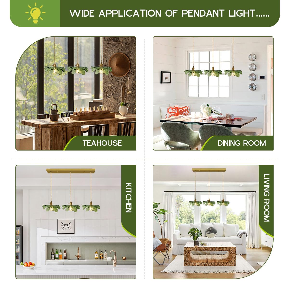 Auwieou Mid Century Modern Chandelier 3 Light Glass Pendant Lights With Hand Blown Amber Glass Shade Brass Pendant Light Farmhou