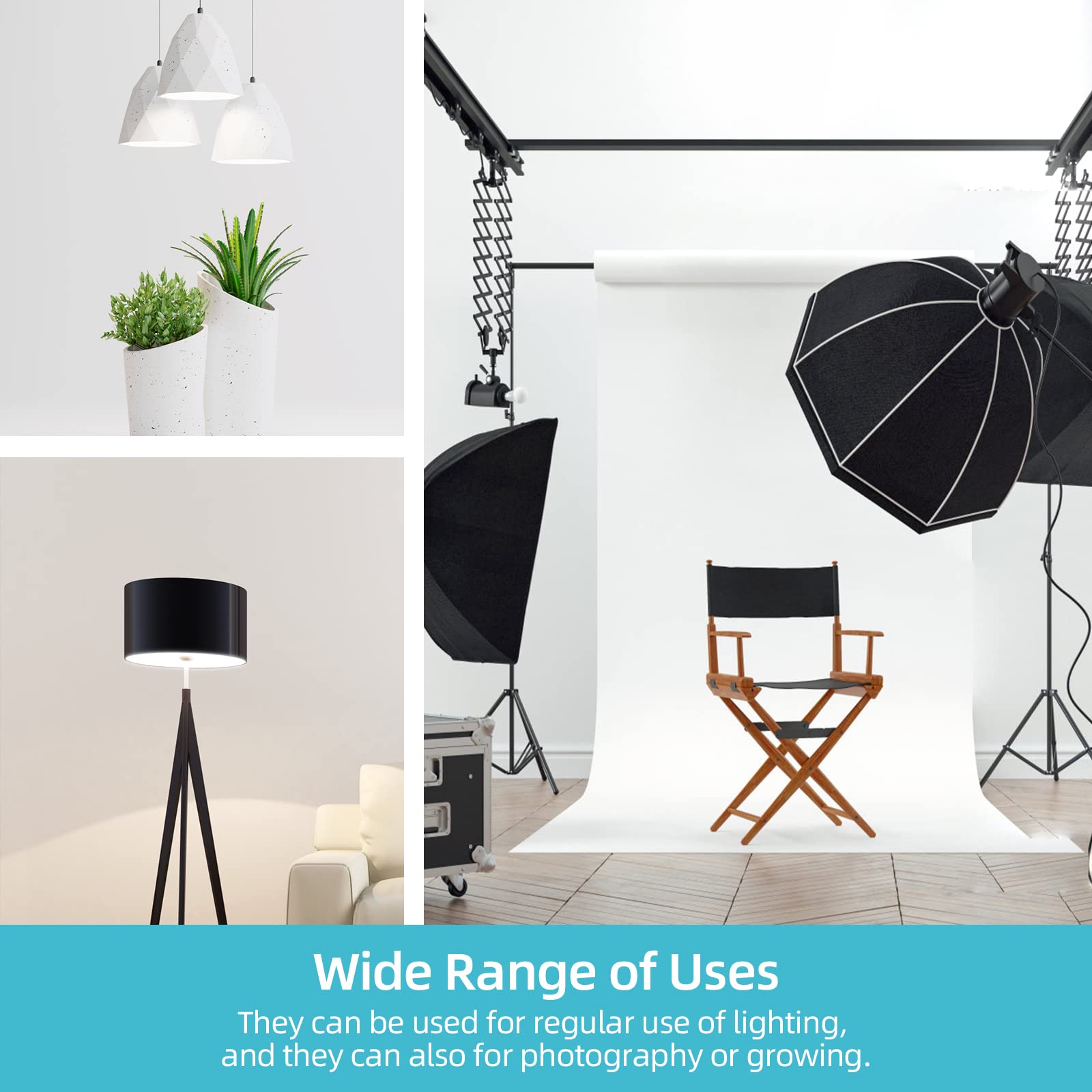 Aqirui 2 X 85W Light Bulb 5500K Cfl Daylight Spiral Softbox Bulb In E27 Socket For Photography Photo Video Studio Lighting