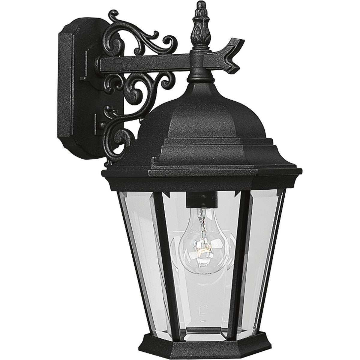 Progress Lighting Welbourne Outdoor Fixture, 9.5-Inch Width x 18-Inch Height, Black, Aluminum, Model P5683-31