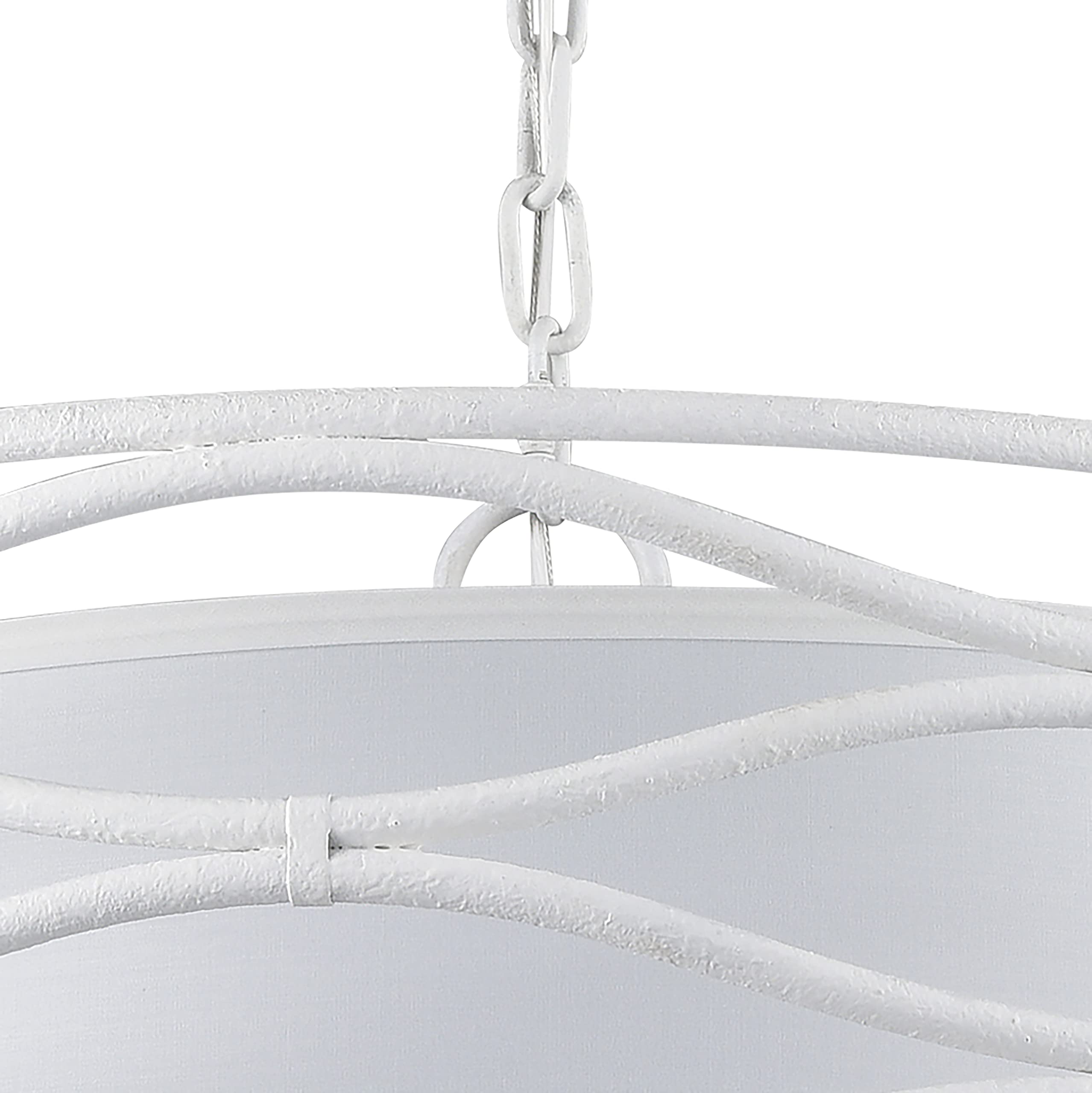 Elk Home 24&quot; Wide Dry White Metal Light Pendant - Hillcrest Collection