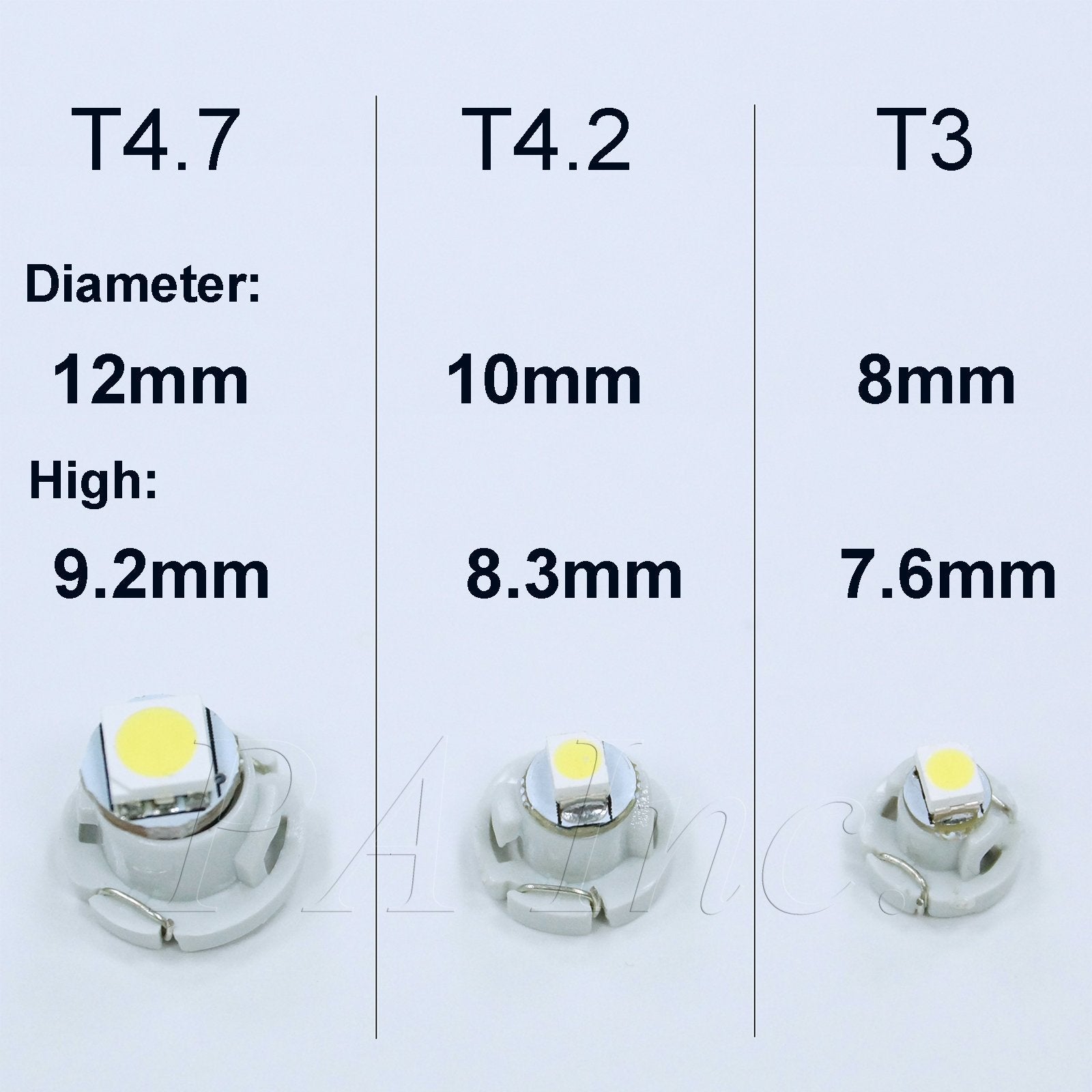 Pa Led 4Pcs T4.2 12V Auto Led Dash Board Cluster Gauges Lights Bulbs Compatible With T4 79674-S3N-941 79674-S3N-941 79607-Shj-S01 36773-Sep-A01 36774-Sep-A01 (Purple)