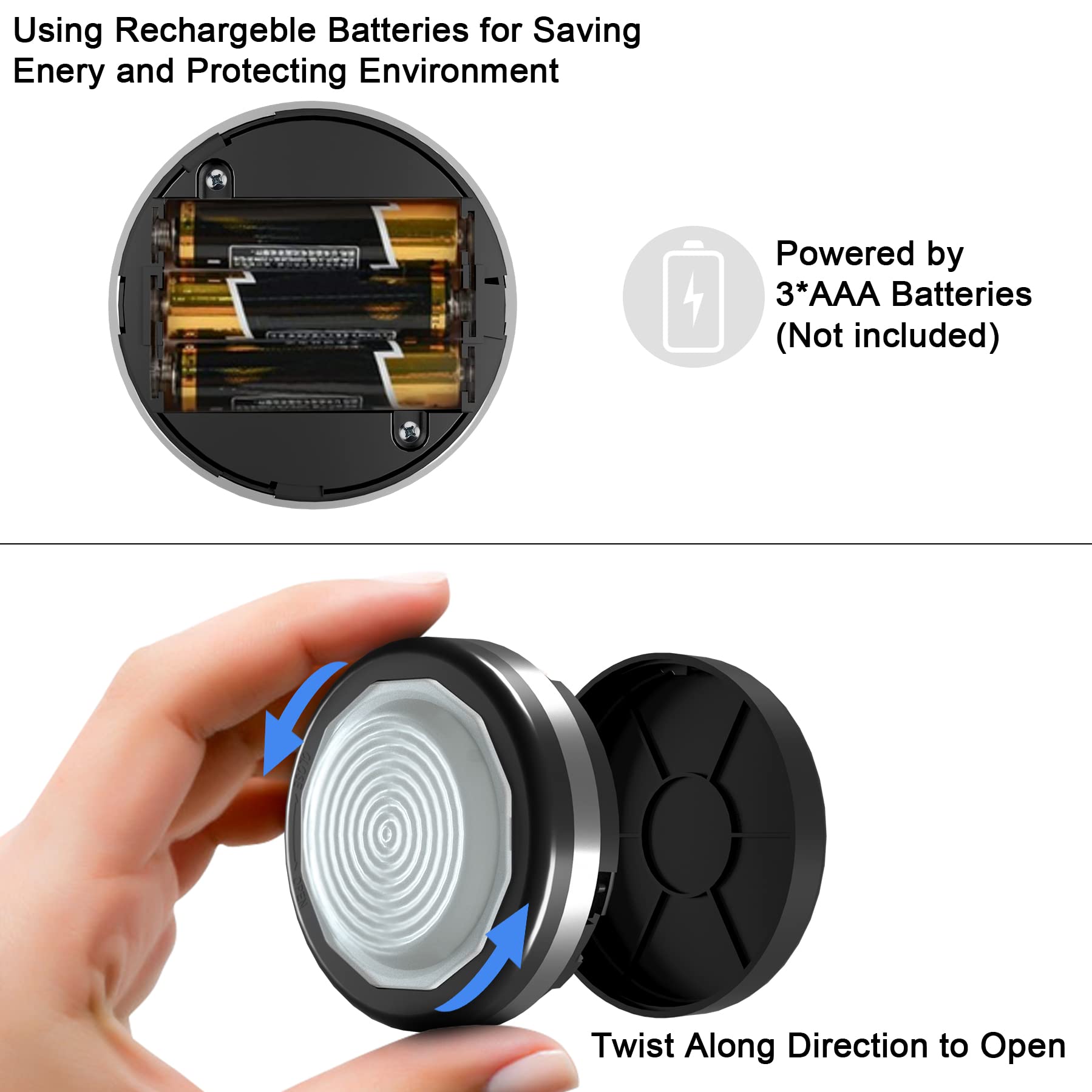 Starxing Puck Lights With Remote Control, Under Cabinet Lighting Dimmable Timer, Led Lights Battery Operated Powered For Kitchen