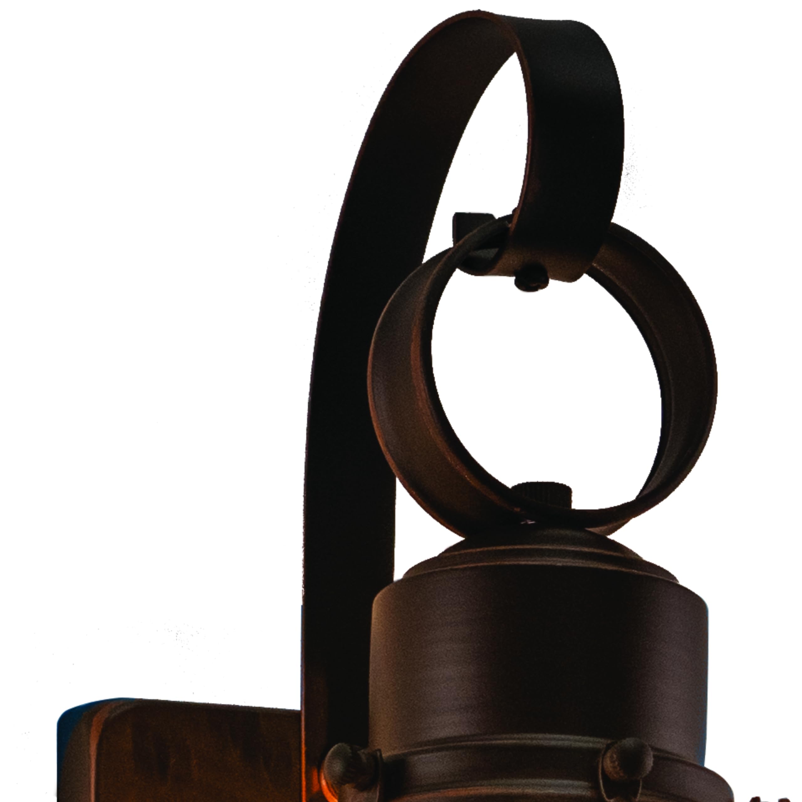 VAXCEL Chatham 1 Light Wall Lantern, Burnished Bronze, 6.5in W, Alloy Steel, Model OW21861BBZ, Coastal Outdoor Lighting, Clear Glass