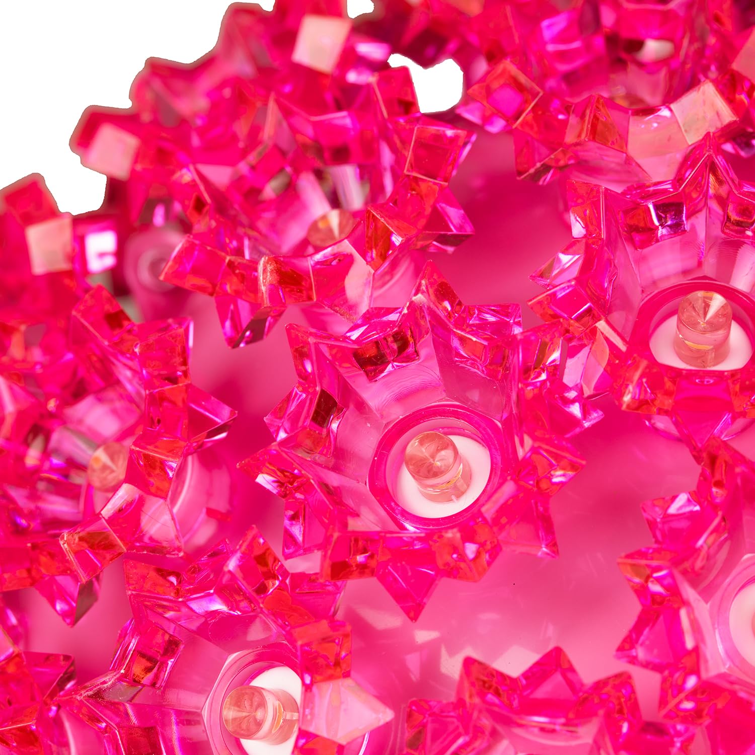 Novelty Lights LED Starlight Sphere 150-Light Ornament Ball Light, Pink, Extra Large, 10in, Model MRD-50A-2, 5ft Hanging Cord