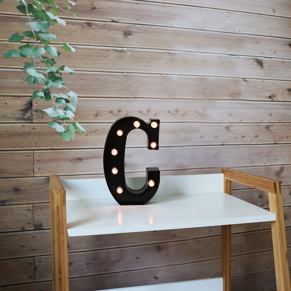 Oycbuzo Light Up Black Alphabet Marquee Letters Sign Led Marquee Number Lights Sign For Night Light Home Bar Christmas Lamp Birt