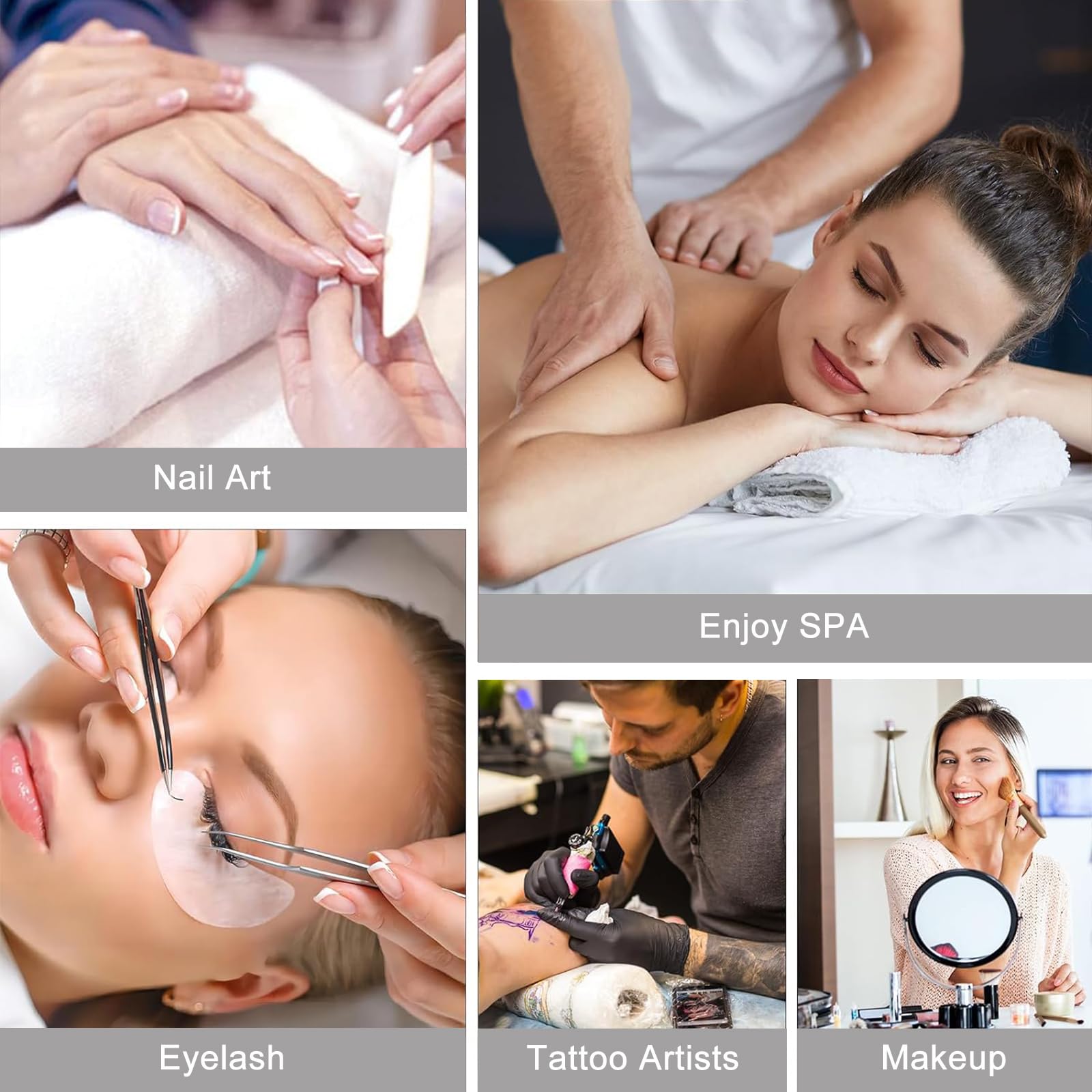 Afatnao Upgraded Nail Tech Lamp For Desk, 34 In Foldable Large Nail Light With Phone Holder, 3 Modes 3000K-6000K Led Manicure La