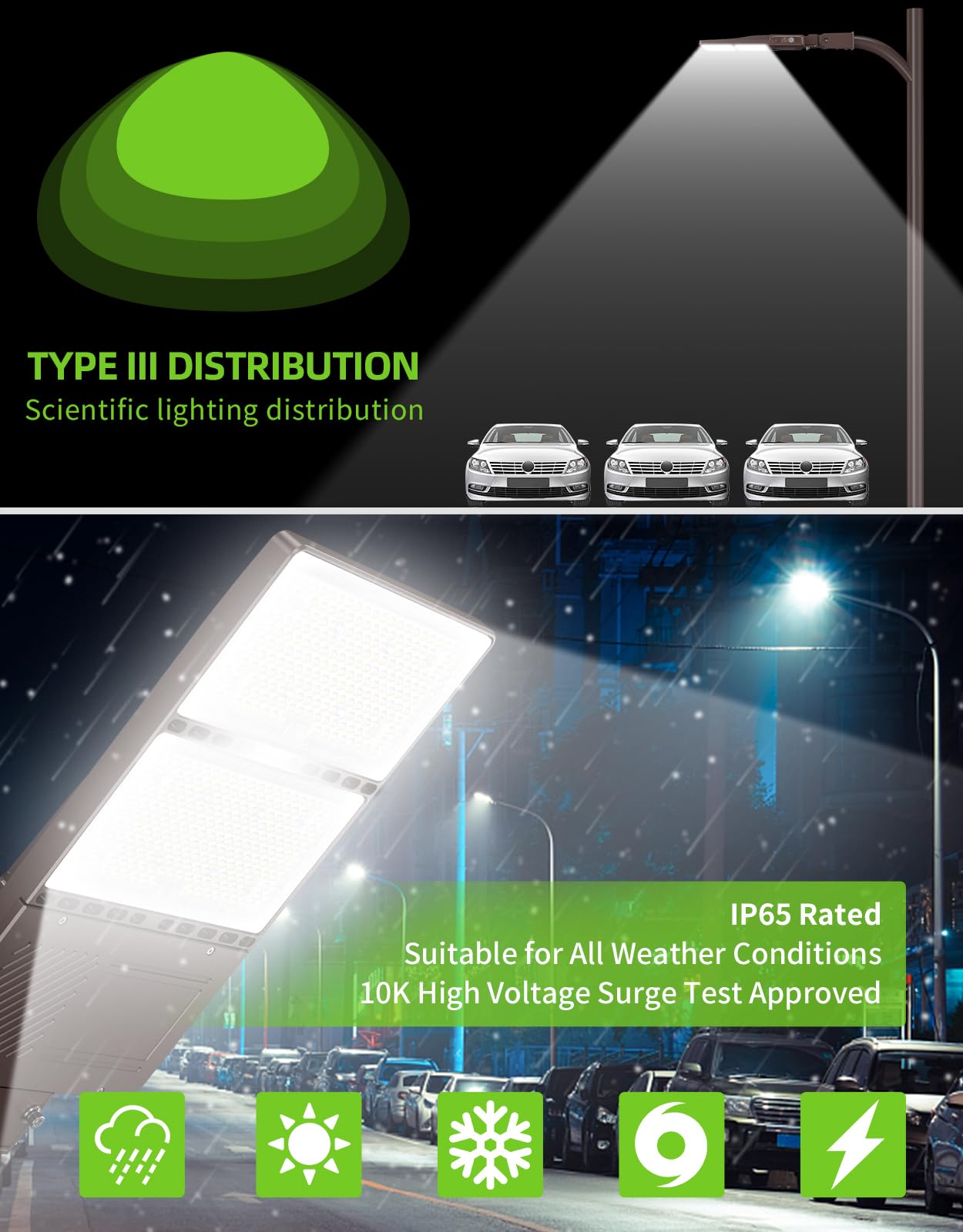 Openlux Led Parking Lot Light 320W 256W 192W Adjustable With Photocell Ul Dlc Listed 48000Lm Led Shoebox Pole Flood Lights Slip