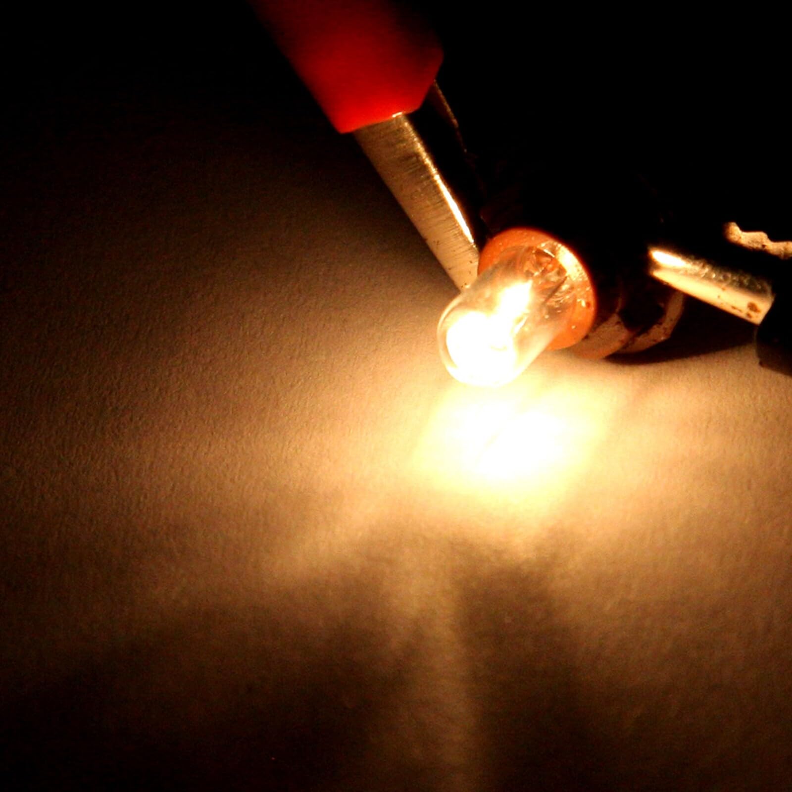 Cciyu 4 Pack Neo Wedge Halogen Instrument Dash A/C Light Bulbs 12V (T5/T4.7 Brown)