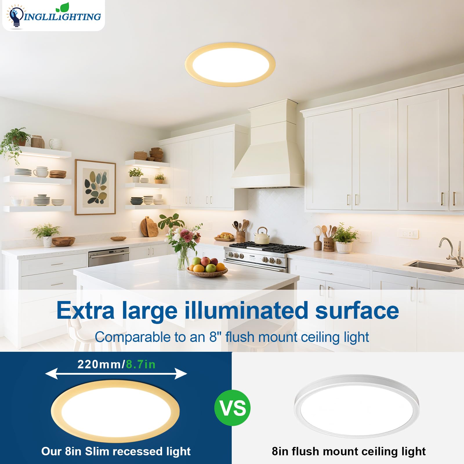Dllt Led Recessed Ceiling Lights: 12 Pack 4 Inch 5Cct Ultra-Thin Lighting With Junction Box For Bedroom - 900Lm Brightness 9W Eqv 80W Dimmable Canless Wafer Downlight With Etl&Fcc-Gold