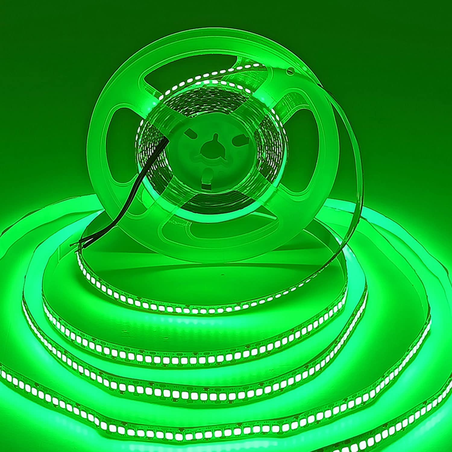SUYOOULIN LED Strip Lights, 16.4Ft SMD 2835, 1200 LEDs, Waterproof IP65, Green, 26000LM Brightness