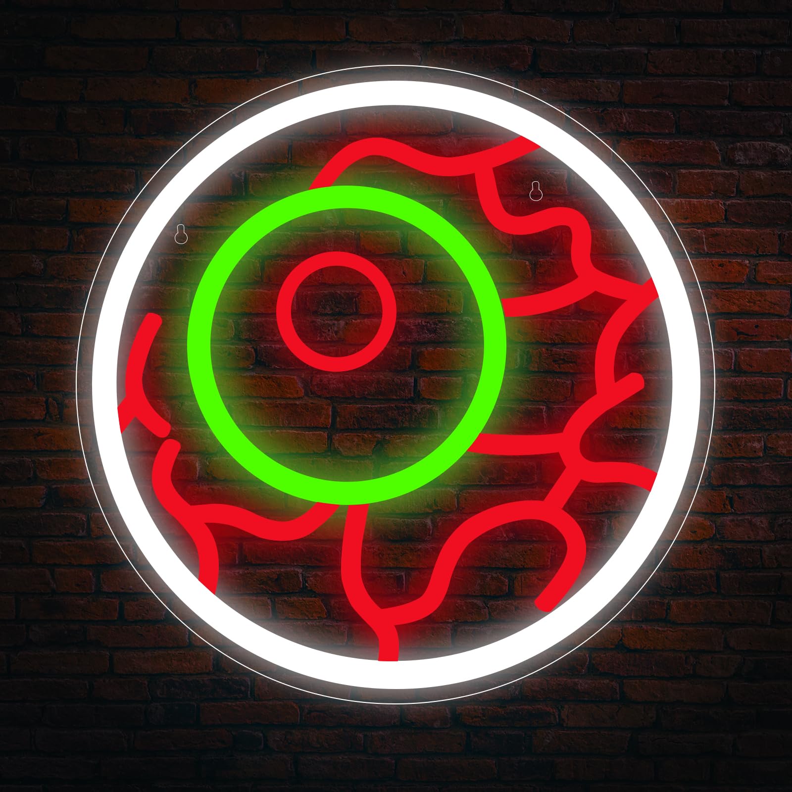 Halloween Light-up Decoration Neon Sign - Halloween Skeleton LED Neon Light for Window Decor, Skull Decoration LED Decor for Hom