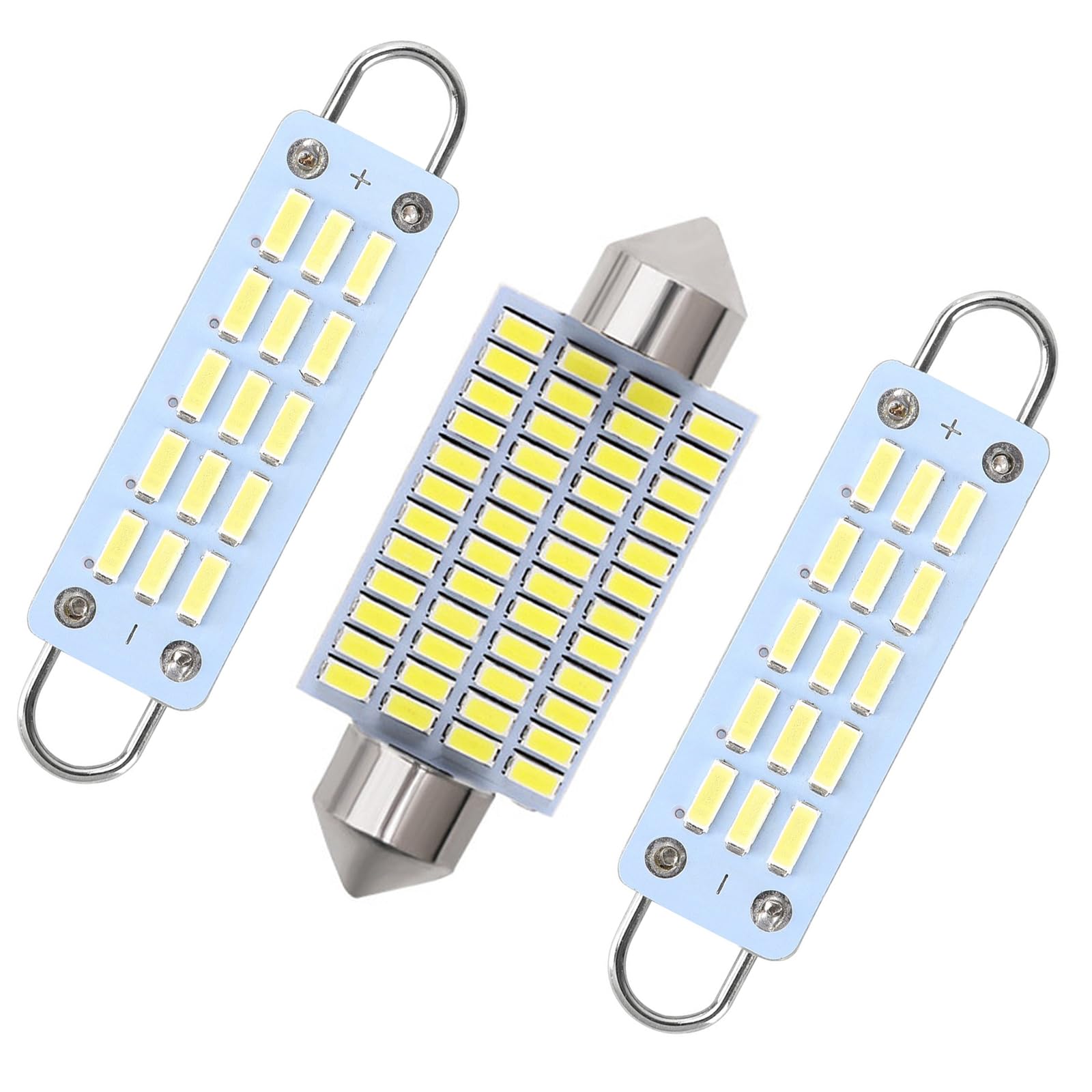 JEUNODIY Interior LED Map Dome Light Bulbs Replacement Compatible with K1500 K2500 C1500 C2500 1988-2000  Chevy Silverado GMC Sierra 1988-1998 Pickup Truck 6000K  2 Map + 1 Dome LED light