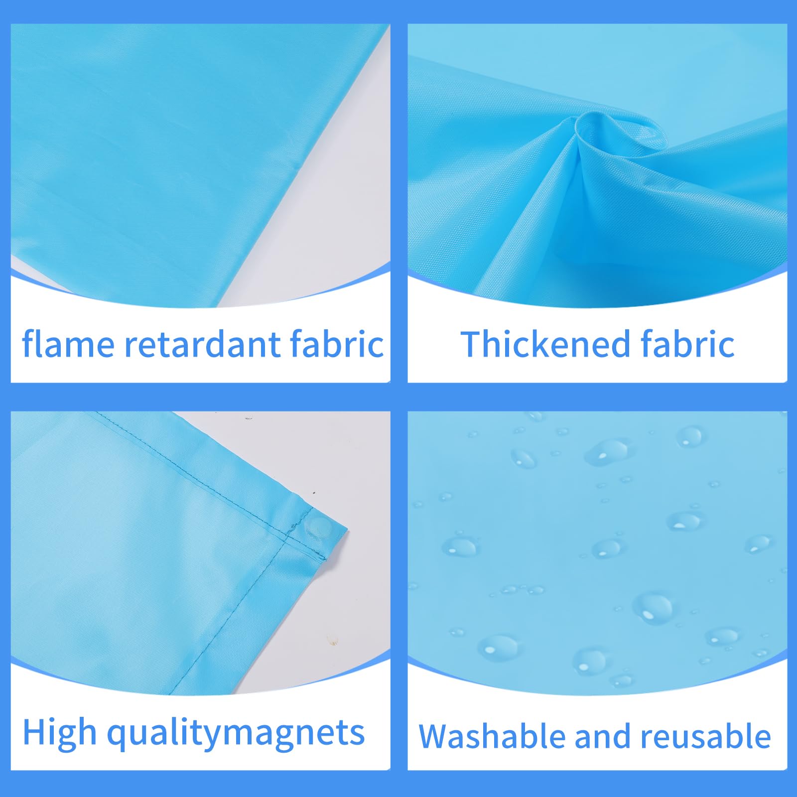Torixqi Fluorescent Light Covers - Magnetic Filters for 4x2 Feet Ceiling Lights, Blue, Model FLC1