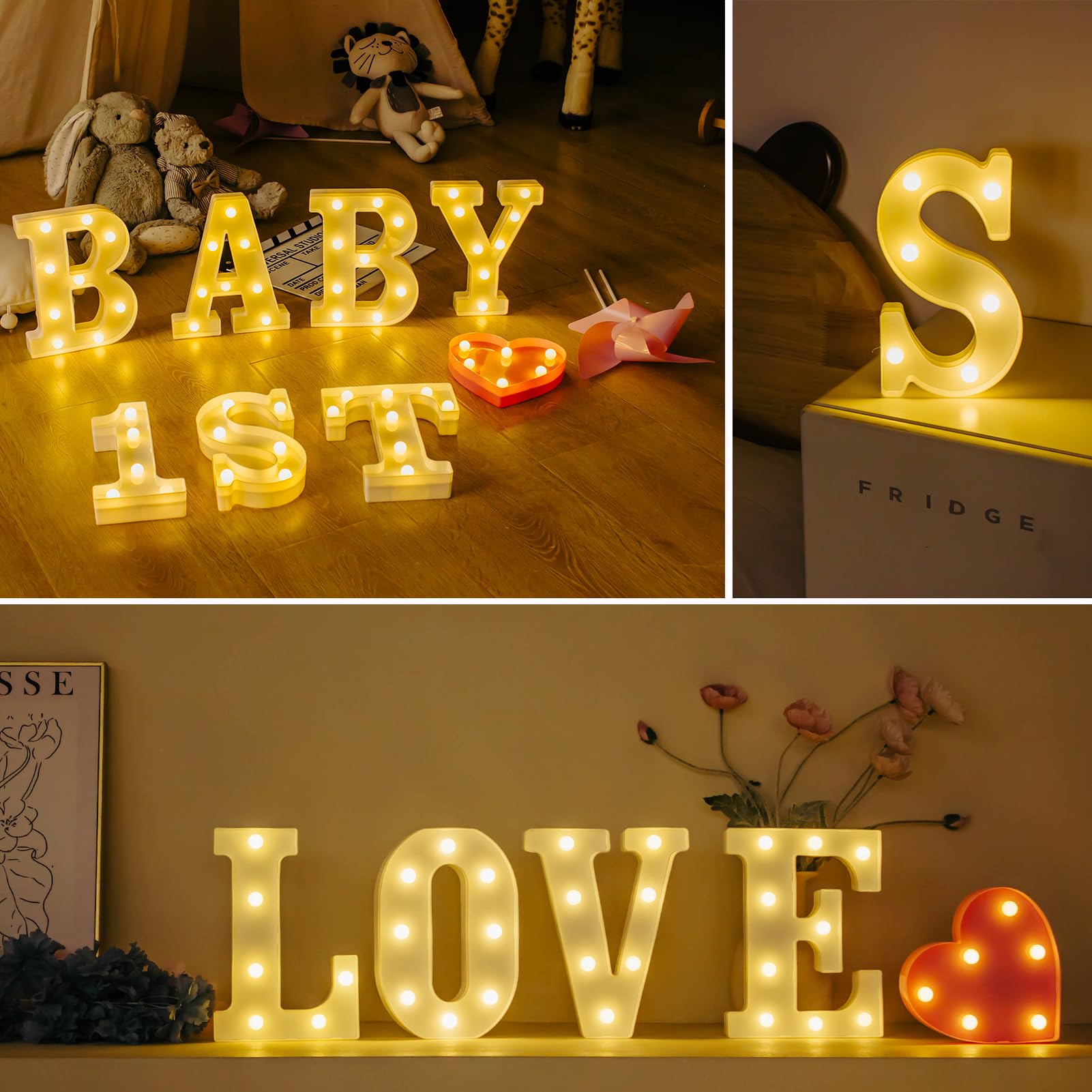 IFDGCTK Light Up Numbers - Decorative LED Lighted Number 0, Warm Light, Acrylic, Battery Powered for Home Decor and Parties