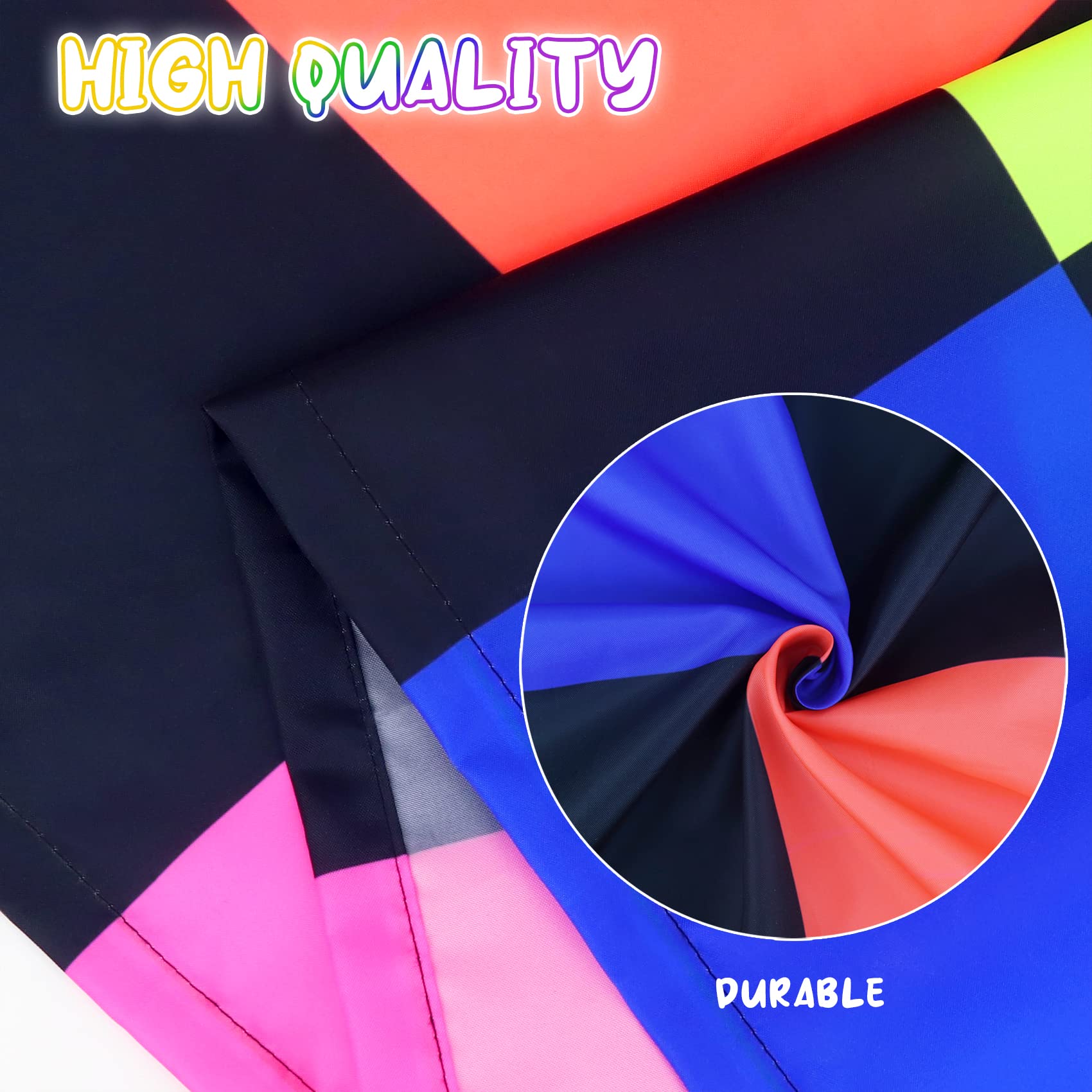 UNICORN ELEMENT Neon Dance Floor Light Up Dance Floor UV Blacklight Reactive Aisle Runners Glow in The Dark, Birthday Disco Neon