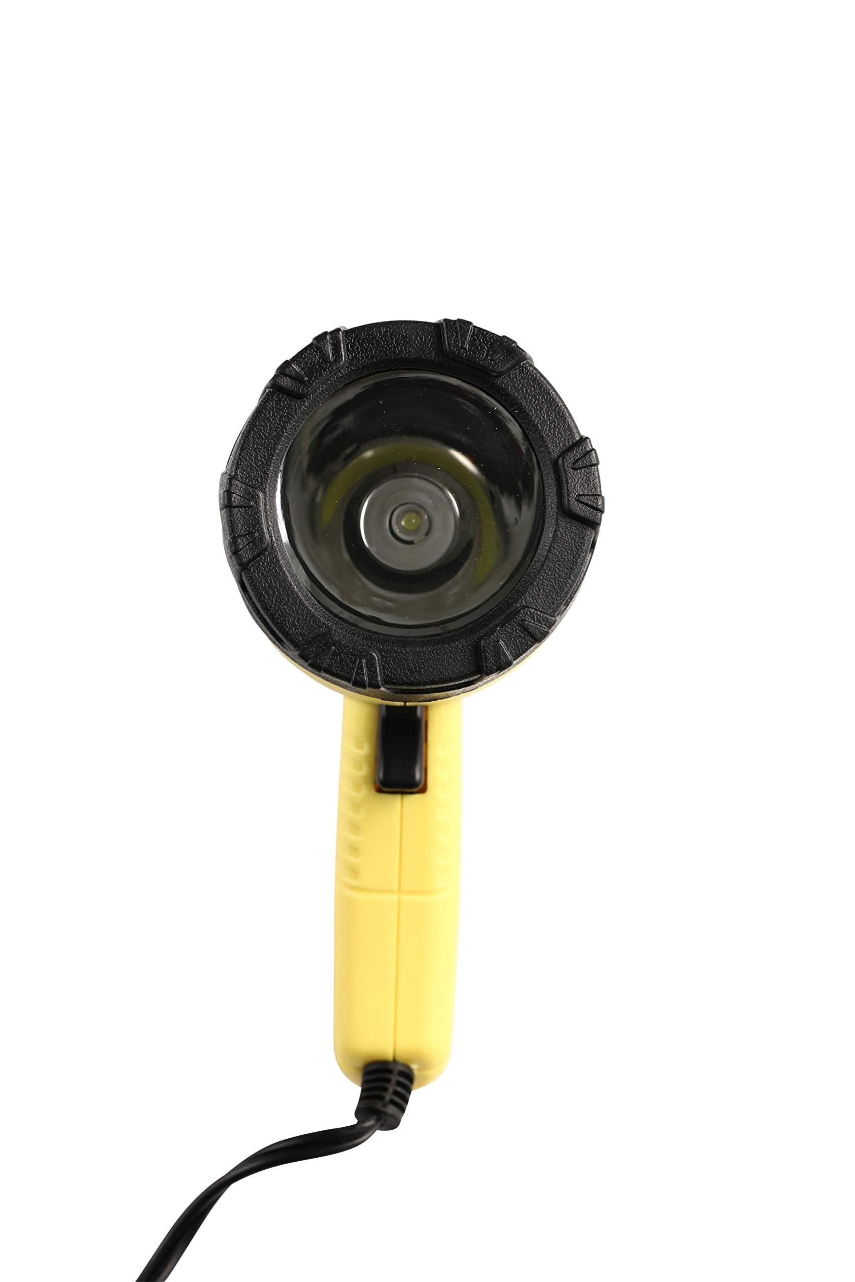 Attwood 11794-7 Portable 5W Led Emergency Spotlight 12V Adapter Plug, Safety Yellow/Black