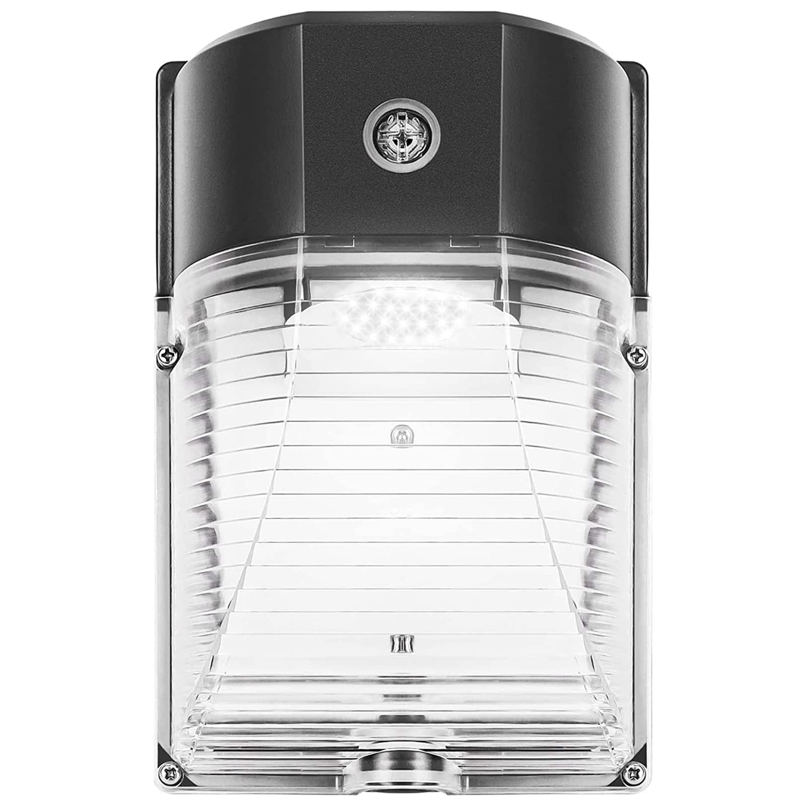 CINOTON 26W LED Wall Pack Light, 3000LM, Dusk to Dawn Sensor, IP65, 5000K Daylight, Bronze, Model ML-WPA-26