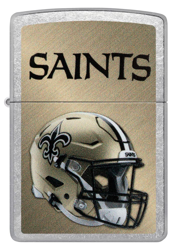 Zippo Nfl New Orleans Saints Helmet Street Chrome Pocket Lighter