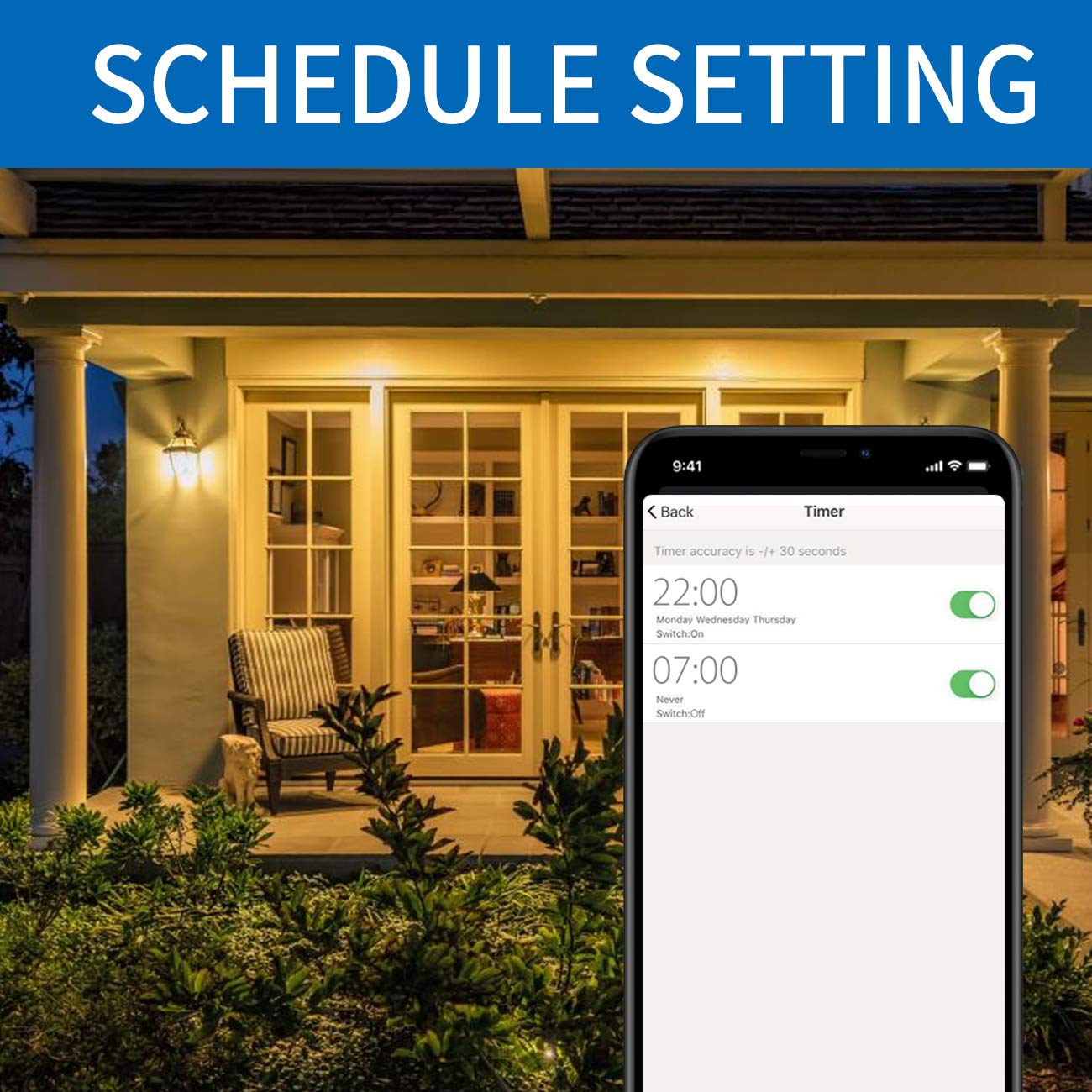 ANWIO Smart Light Bulbs 4-Pack, 8.5W A19 E26 LED, Works with Alexa & Google Assistant, Color Changing, No Hub Required