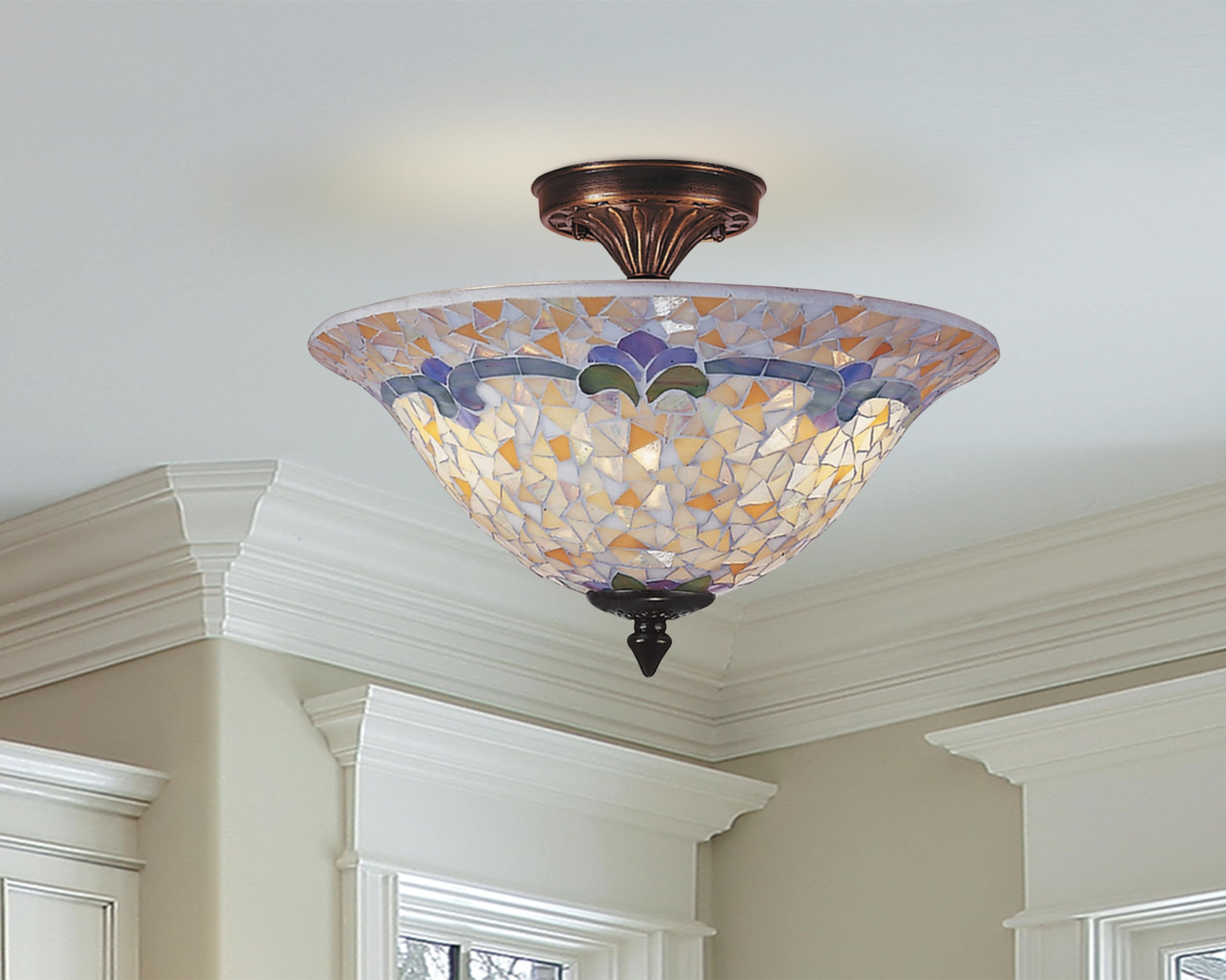 Dale Tiffany Johanna 13.25-Inch Metal Light Fixture - Stylish Home Lighting Solution