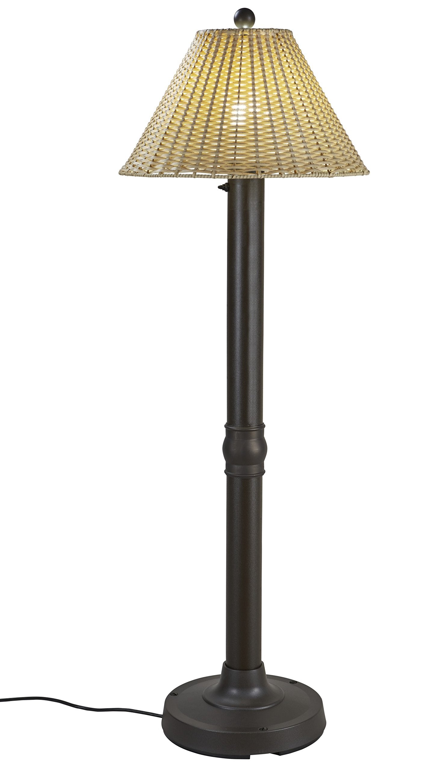 Patio Living Concepts Tahiti Outdoor Floor Lamp, 60in Stone Acrylic, Model 19207