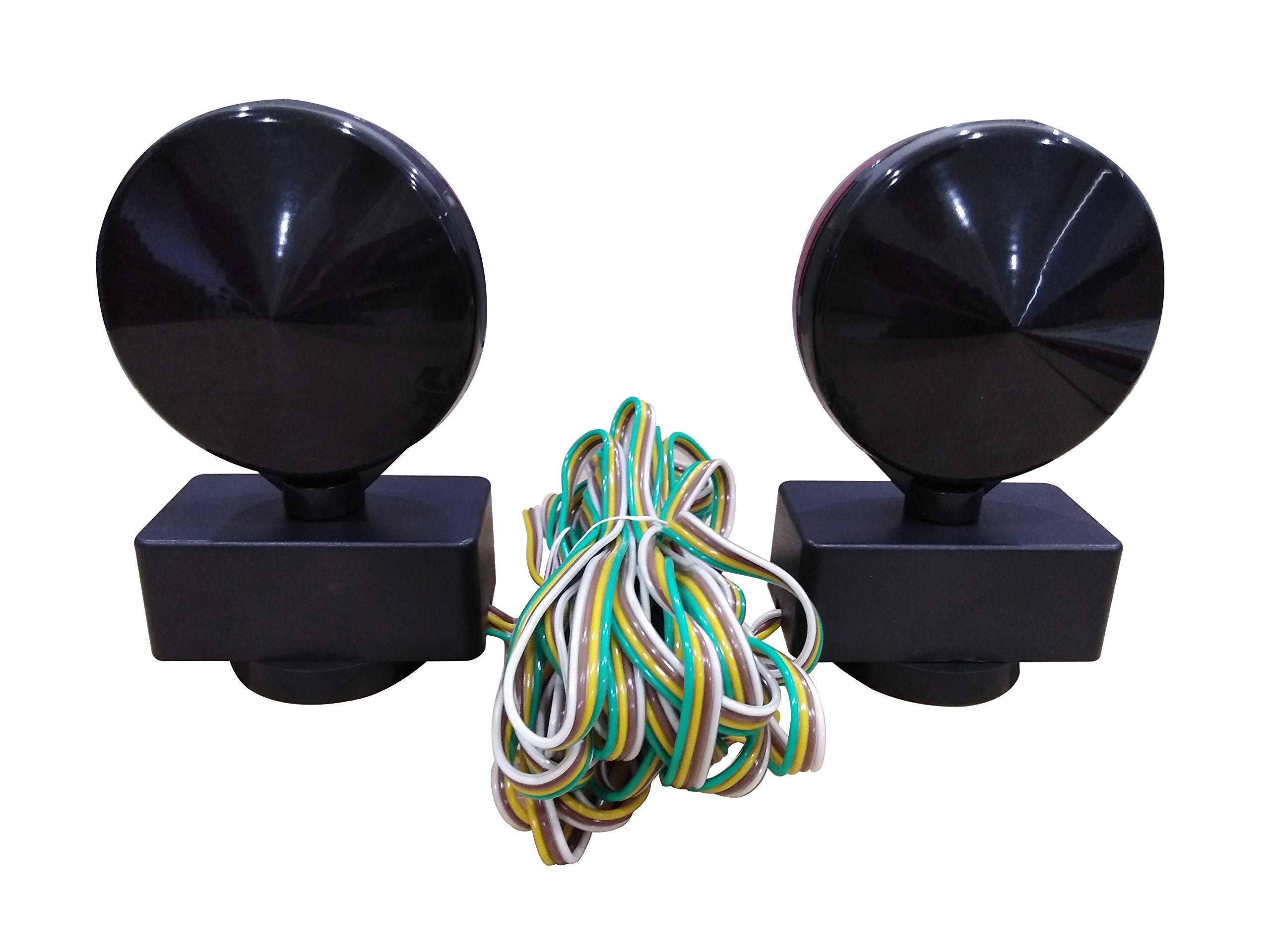 Maxxhaul 50015 12V Magnetic Led Towing Lights With Magnetic Base - Dot Compliant, 1 Pack