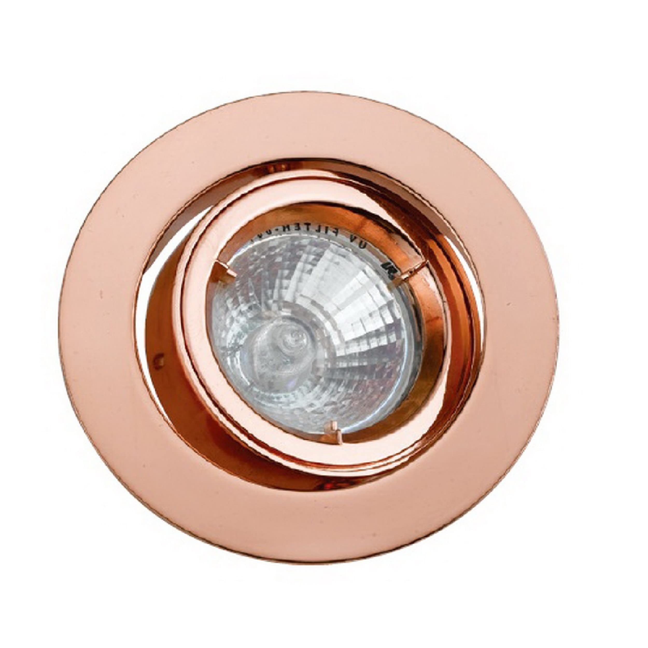 Benjara BM272353 4 in. 12V Round Ceiling Light with Metal, Antique Copper