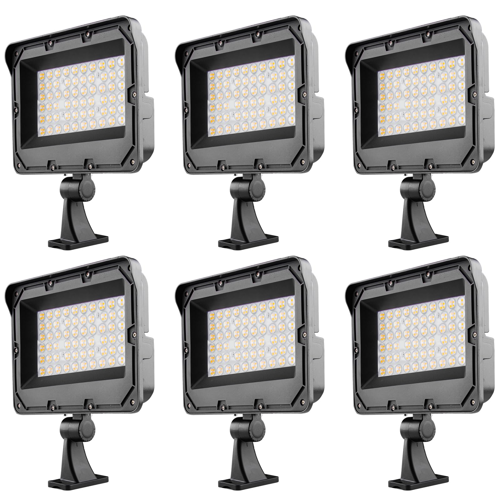 Lightdot 120W Led Parking Lot Lighting 16800Lm (Eqv 400W Hm/Hps) 5000K Parking Lot Lights With Photocell  Etl Listed Led Pole Light Outdoor Street Light With Arm Mount- 6Pack