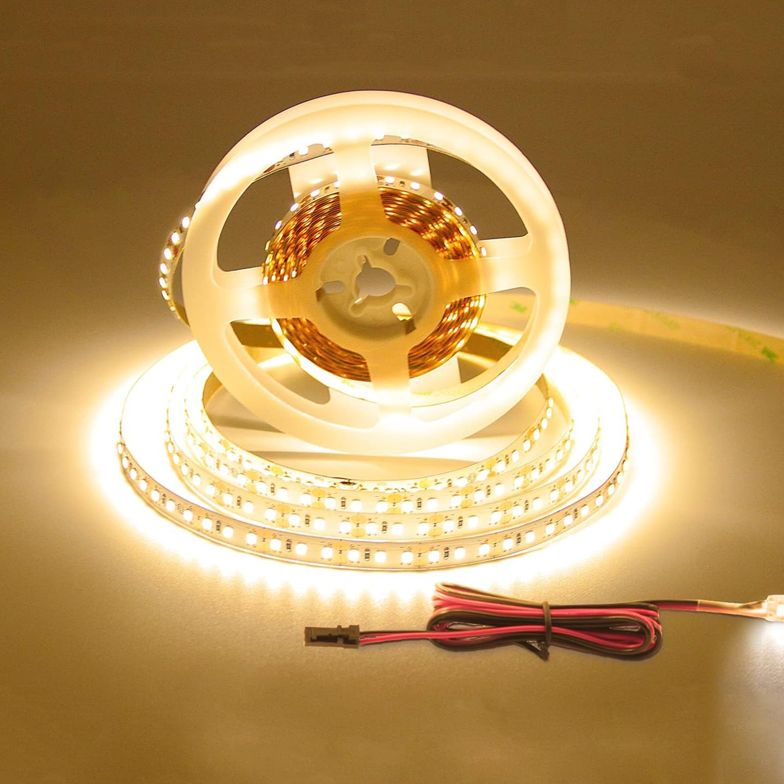 VST LED Strip Lights 120 LEDs/m 1000Lm/M 9.6W/M 12V Cuttable Dimmable 16.4ft Warm White FS31
