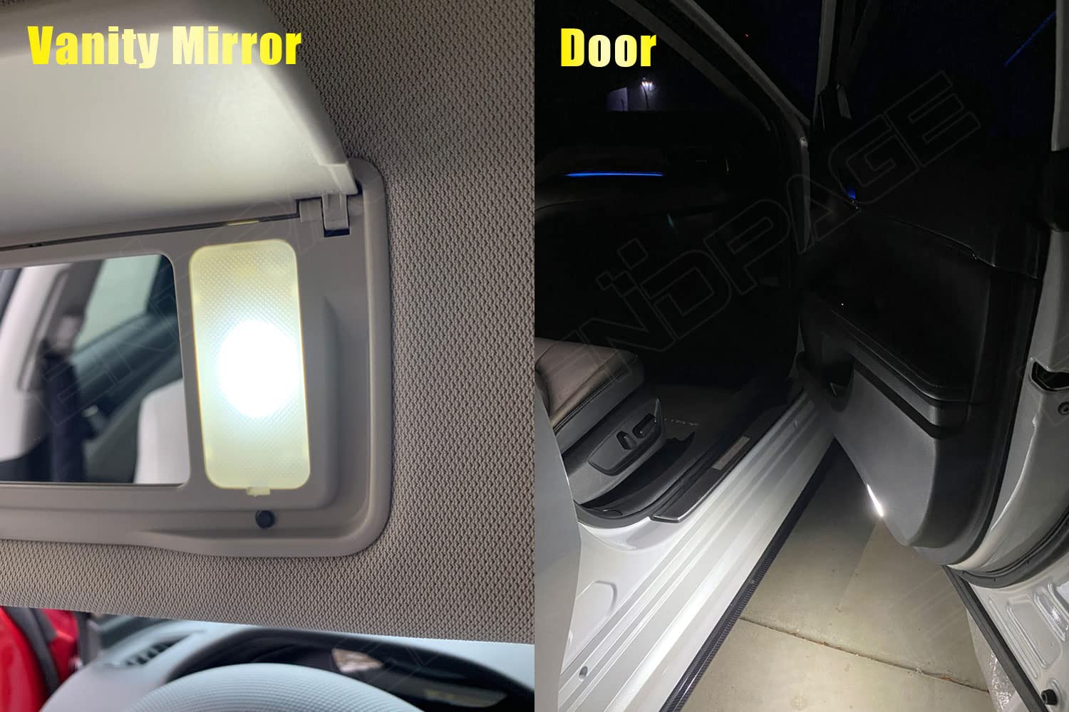 Endpage 12-Pieces Accord Led Interior Light Kit For Honda Accord 2003 2004 2005 2006 2007 2008 2009 2010 2011 2012 White 6000K Interior Led Lighting Package + License Plate Lights, Install Tool