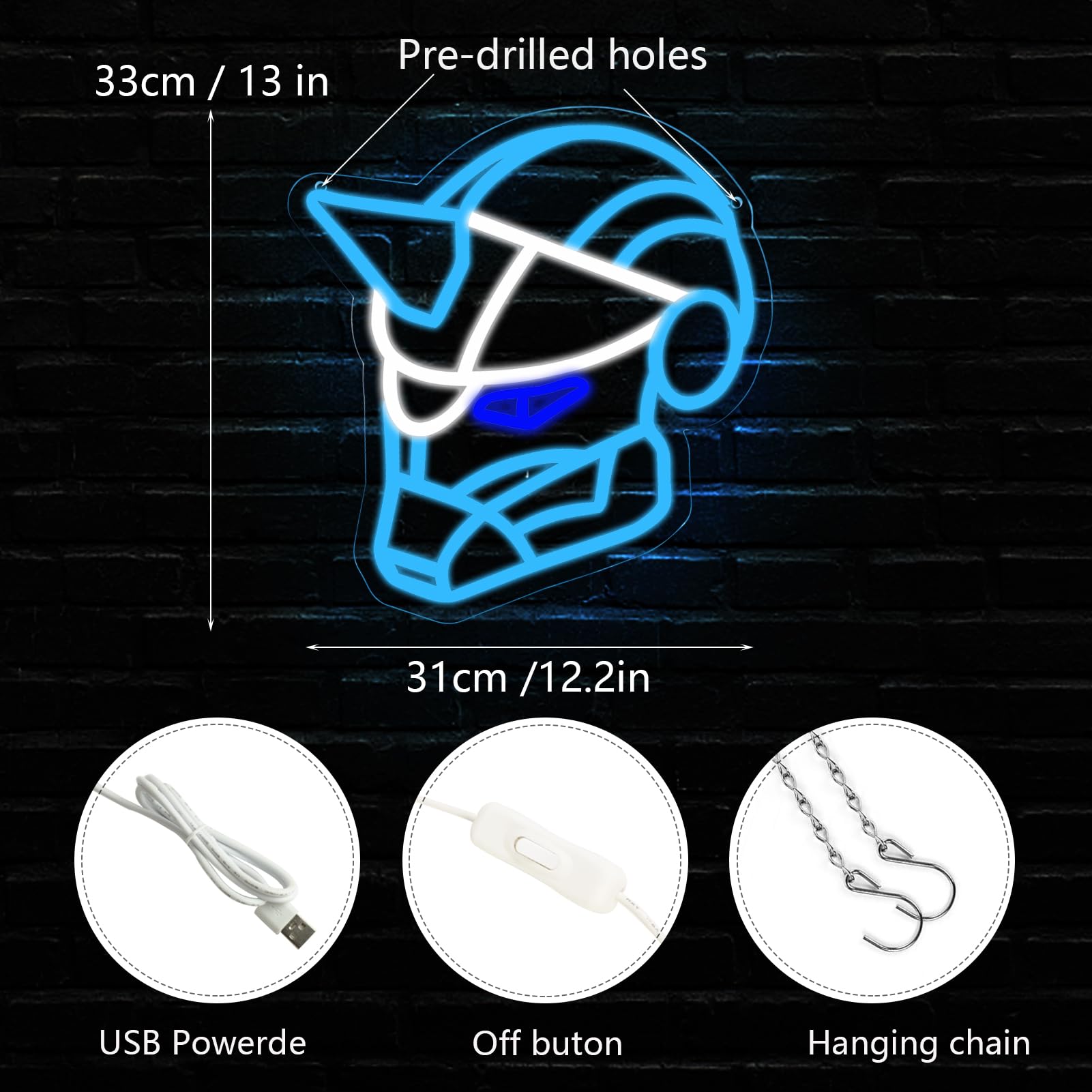 Pugna Game Cayde 6 Neon Signs for Wall Decor Neon Lights for Bedroom Led Business Signs Suitable for Man Cave Bar Pub Restaurant