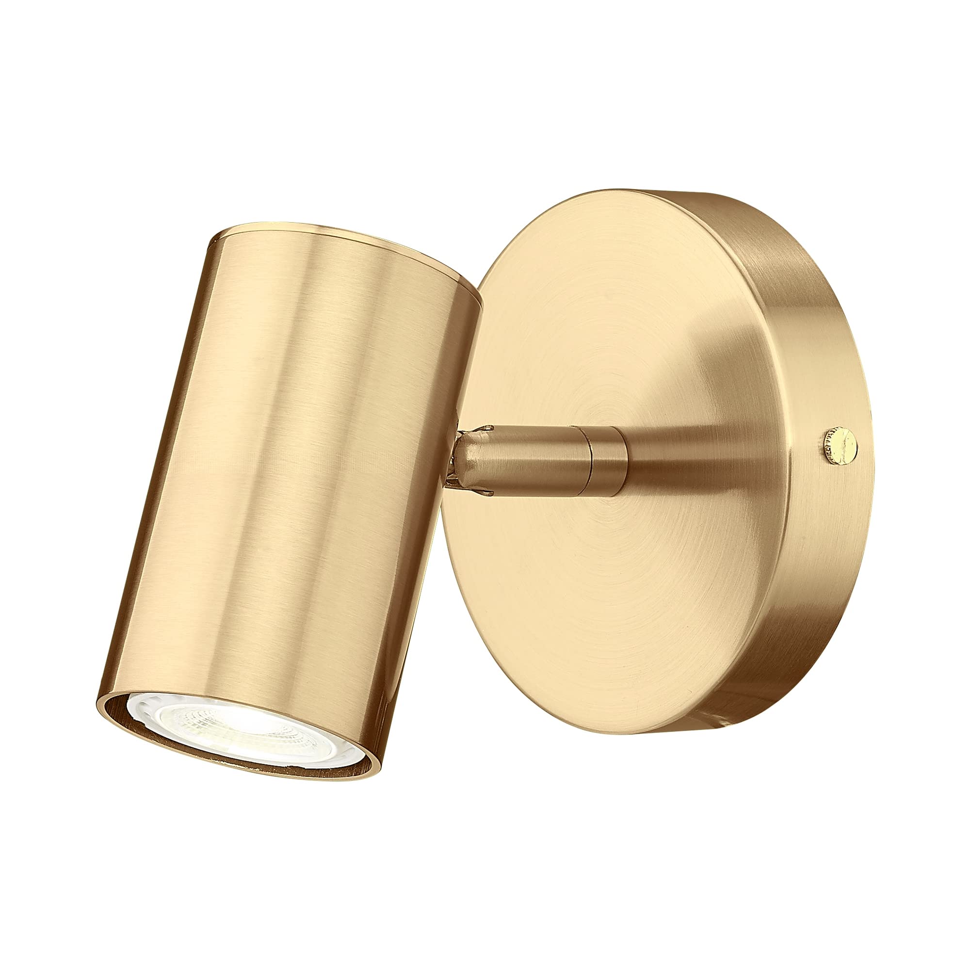Cargifak Modern Wall Sconce, LED Track Lighting, 1-Pack, Brass Gold, Model CKSL4830-1W-BB