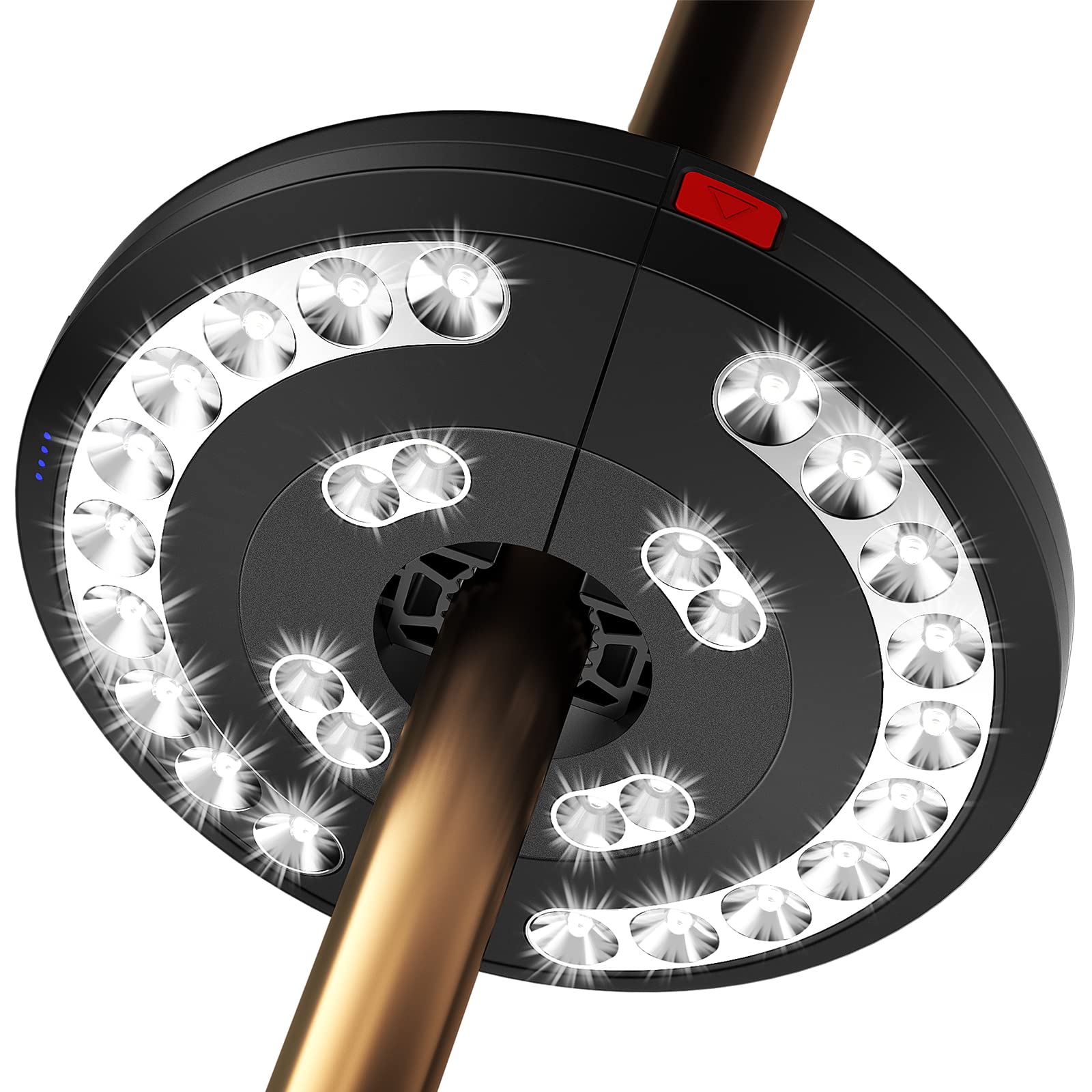 Eletorot Rechargeable Patio Umbrella Lights - 28 Led, 3 Modes, White Outdoor Decor