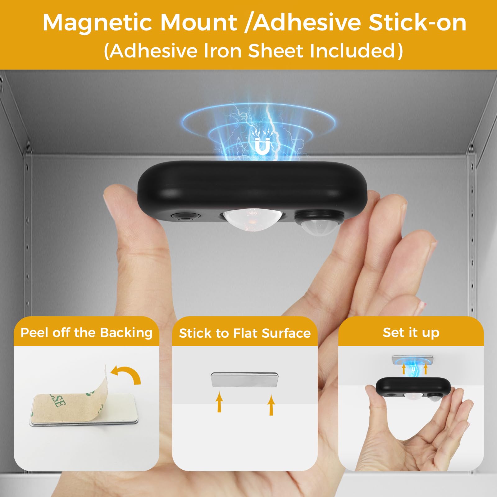 Glaresbot Led Motion Sensor Puck Lights  Small Rechargeable Under Cabinet Light  Dimmable Warm White Closet Lights  Wireless Under Cabinet Lighting For Drawer  Kitchen (6 Pack)