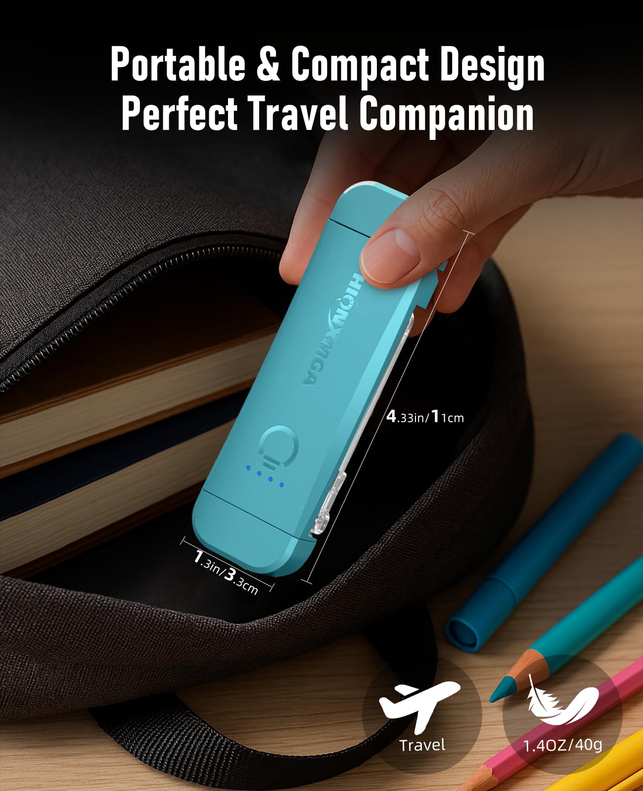 Hionxmga Book Reading Light 2 Pack Silent Touch Books Lamp For Reading In Bed Rechargeable Clip On Booklight With 3 Amber Color & 7 Leds Precise Dimming For Night Reading For Book Lover Kid Green+Blue