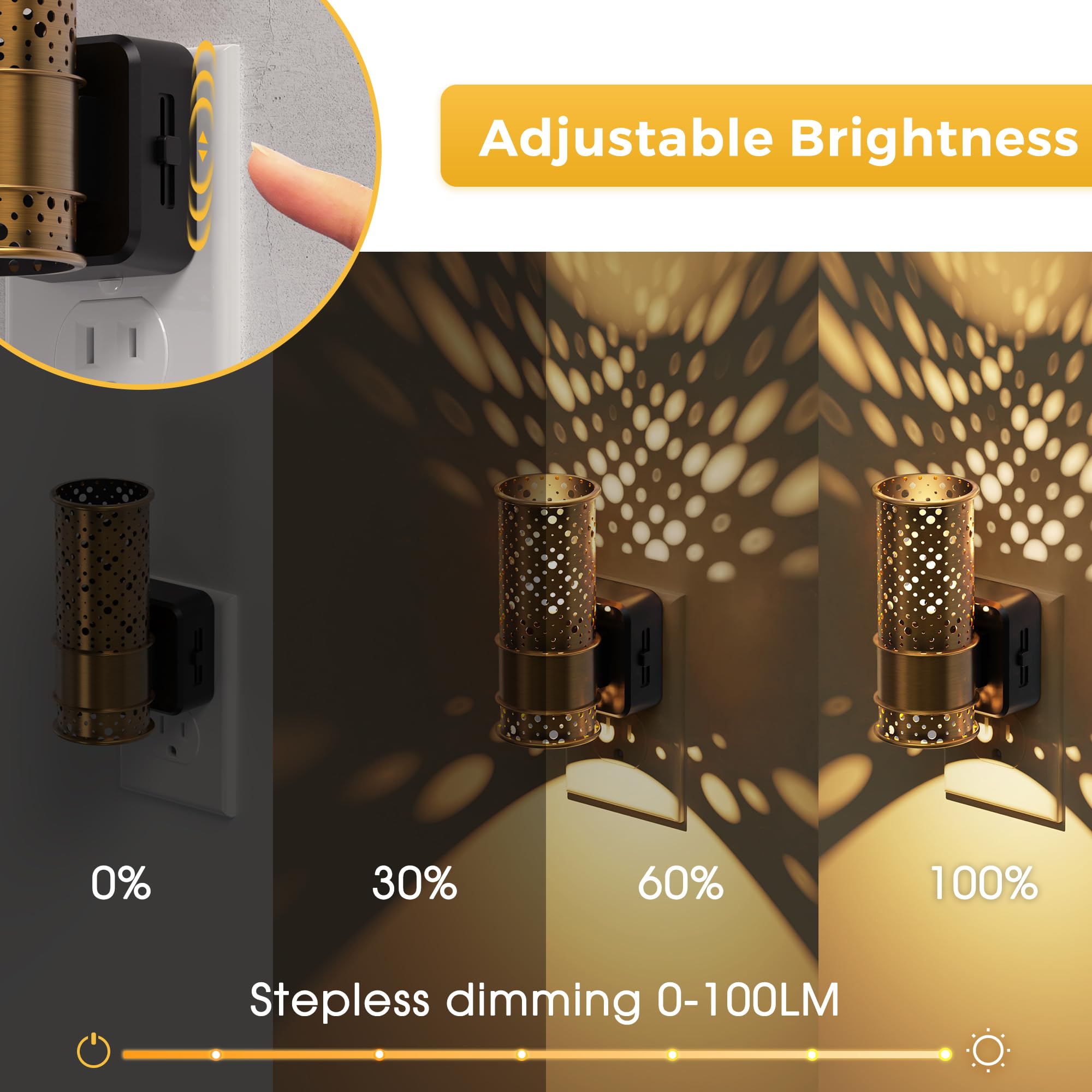 L Lohas Led Night Light  2 Pack Dimmable Night Lights Plug Into Wall  Vintage Nightlight With Light Sensor  Soft White  0-100Lm Plug In Aesthetic Night Light For mature-themeds Bathroom Hallway Gift