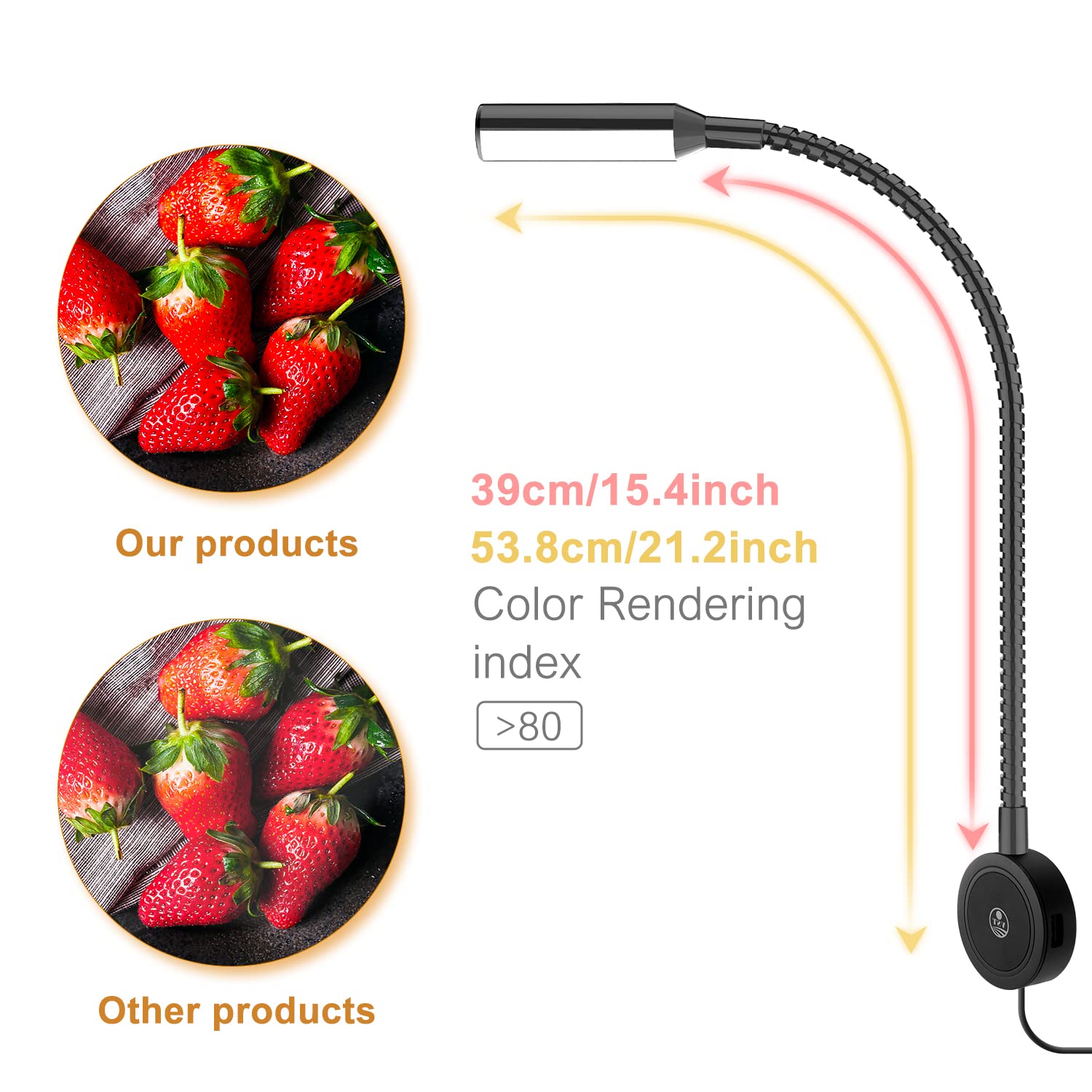 Vst Books Lights For Headboard, Bedside Wall Mounted Reading Lamp, Reading Light Touch To Adjust Color Temp (3000K/4000K/6000K)