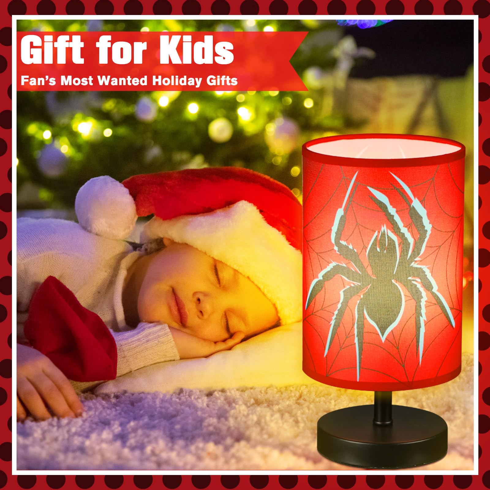 Glooglitter Spider Table Lamp, Dimmable Lights, 9.72x5.12 Inch, Linen, Classic Color, Model JEI-Glooglitter-1422